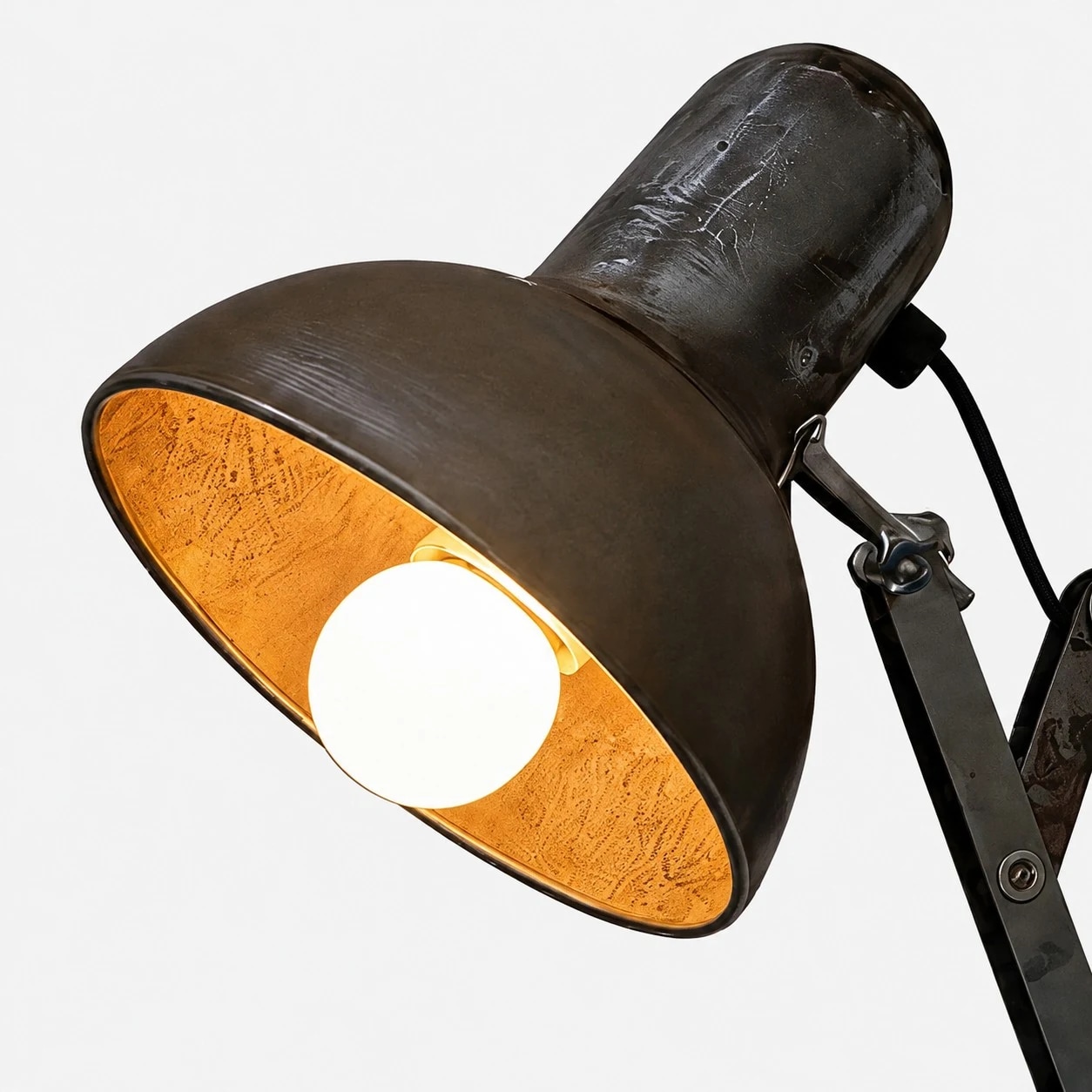 Industriële verstelbare wandlamp