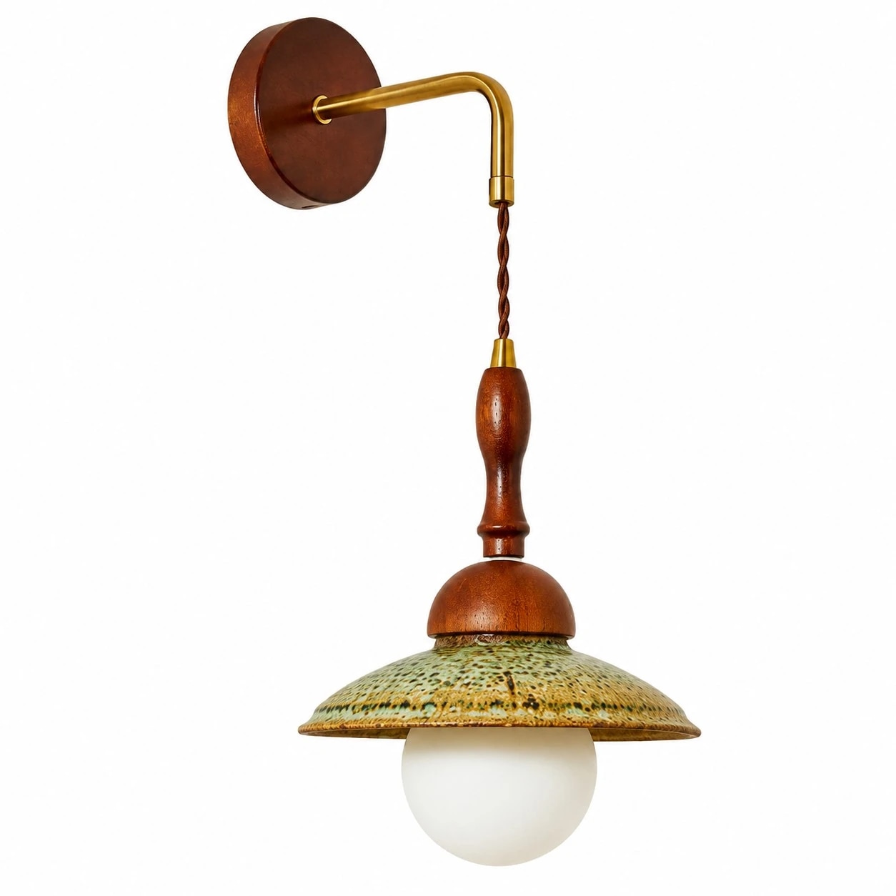 Japansk Wabi Sabi trävägglampa
