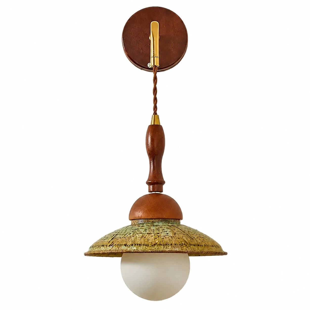 Japansk Wabi Sabi trävägglampa
