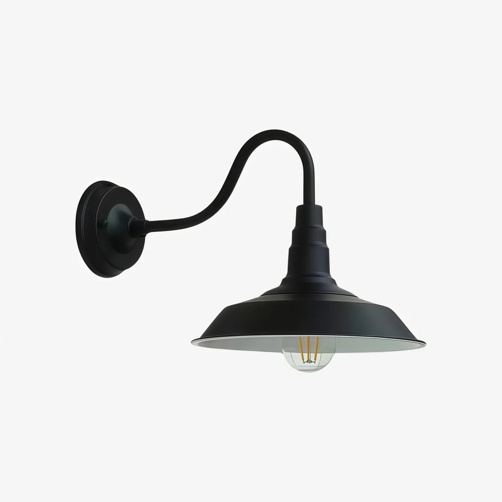 Luminária de parede Solenvo com acabamento preto
