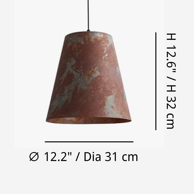 Afmetingen van de Patina hanglamp