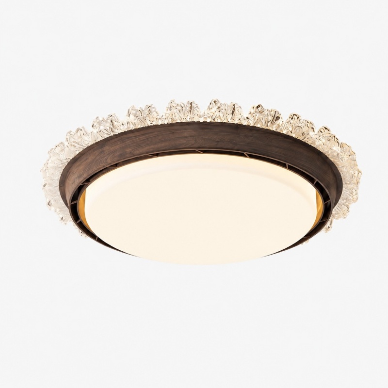 Round LED ceiling light finish and shade reference