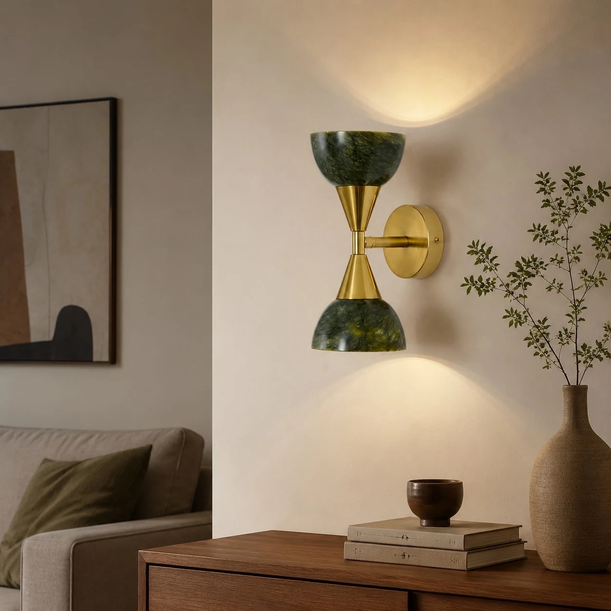 Escala de aplique de parede para sala de estar