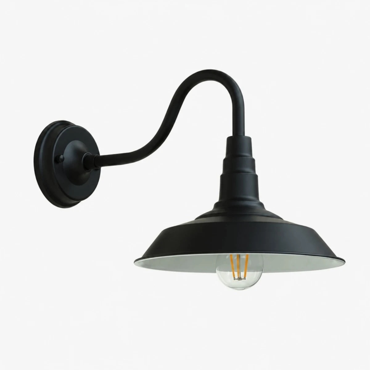 aplique de parede preto