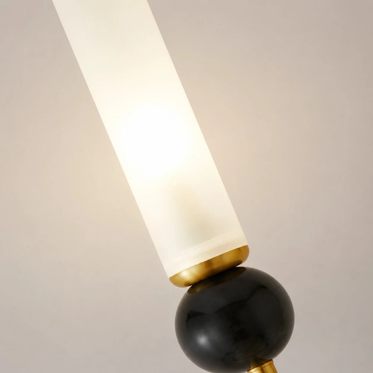 Acrylic tube and brass detail