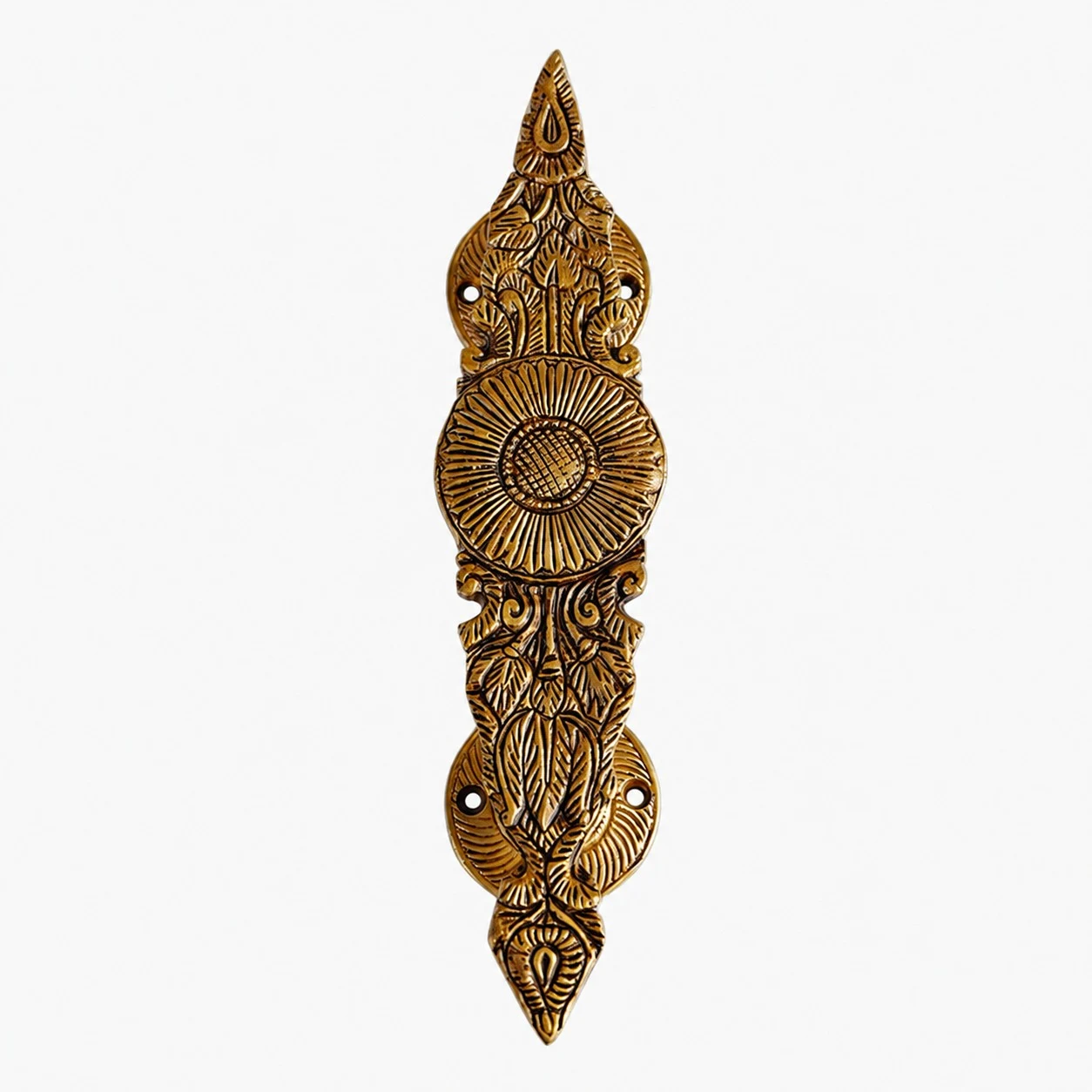 Handcrafted Brass Animal Door Handles - Classic Vintage Wide Antique Brass standard