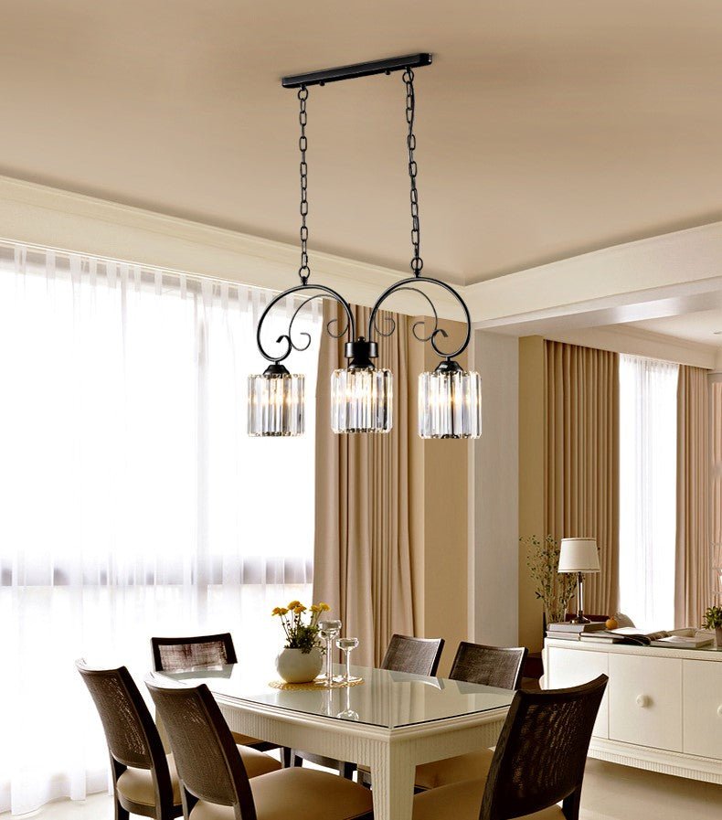 Amazing Vintage Crystal Pendant Lamp for Dining Room, Living Room