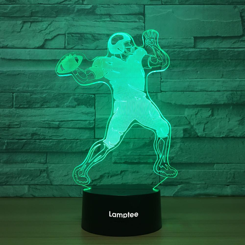 Sport Rugby 3D Illusion Lamp Night Light 3DL1072
