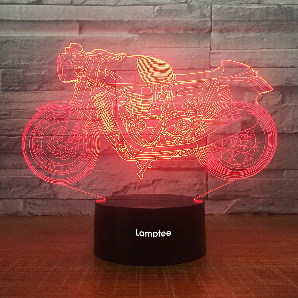 Traffic Motorbike 3D Illusion Lamp Night Light 3DL1007