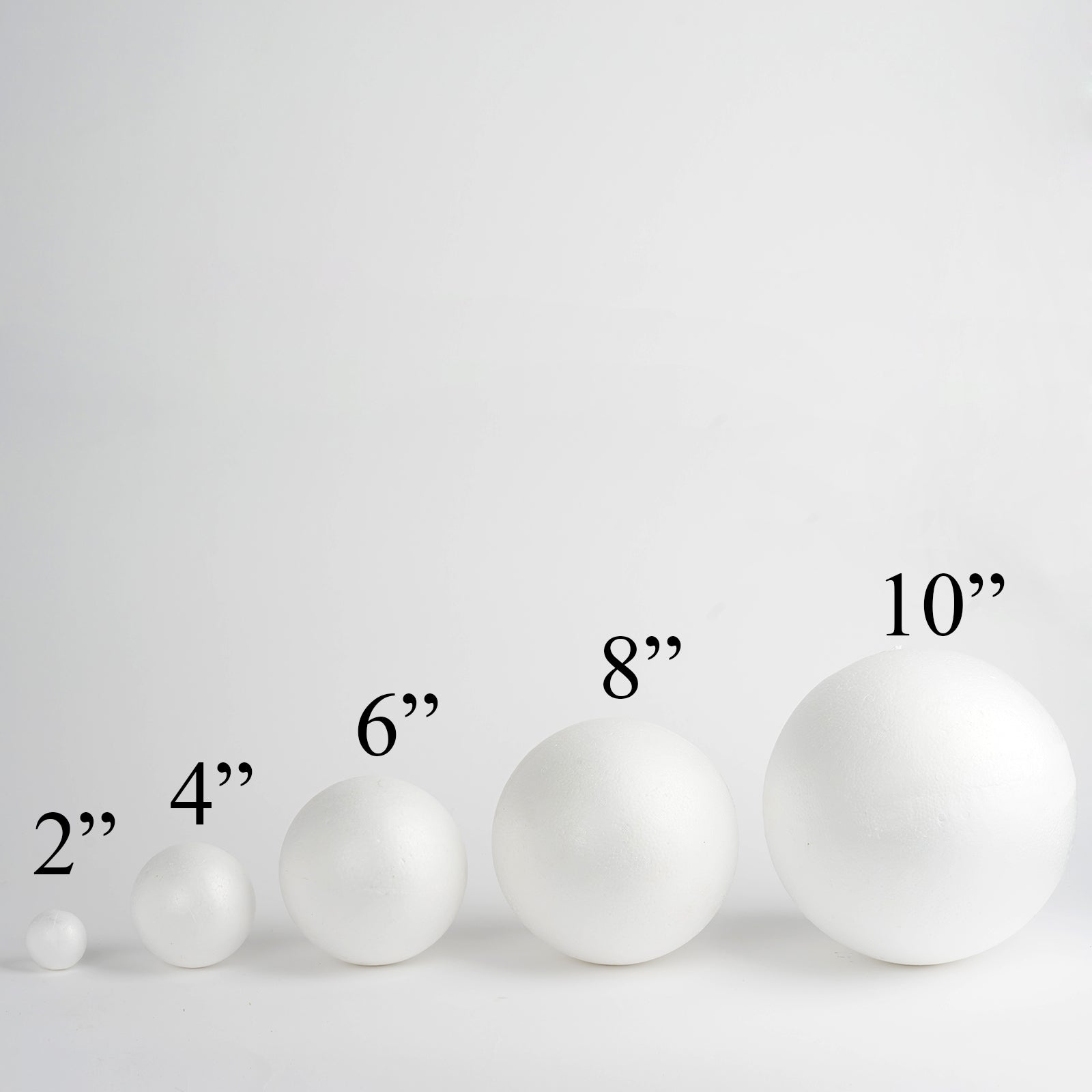 6 Pack | 6” White StyroFoam Foam Balls For Arts, Crafts and DIY