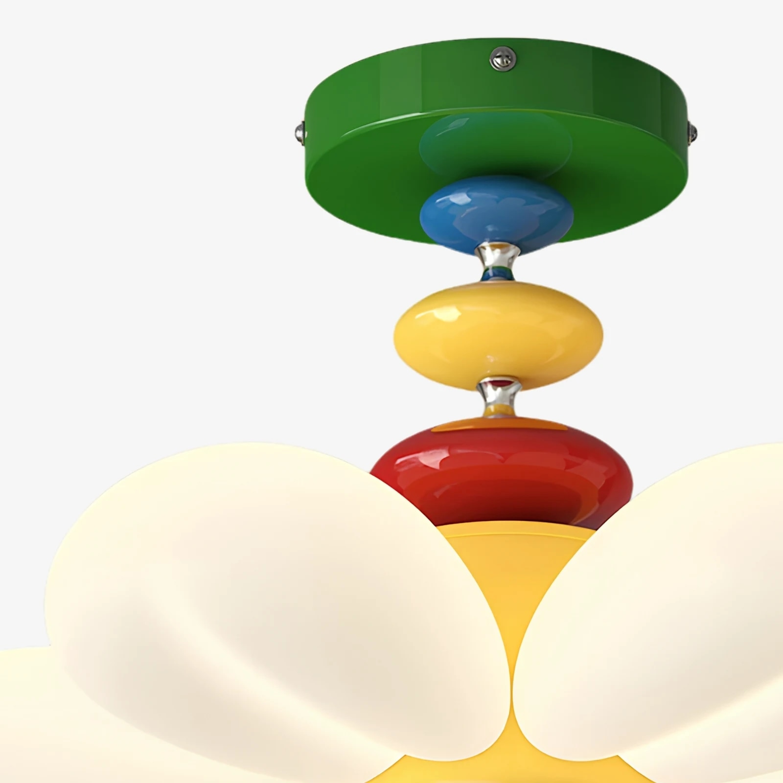 Dettagli colorati della tettoia