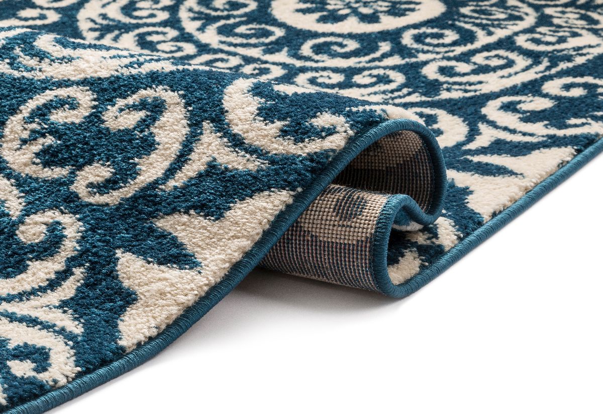 Petra Palatial Marineblauer moderner Teppich