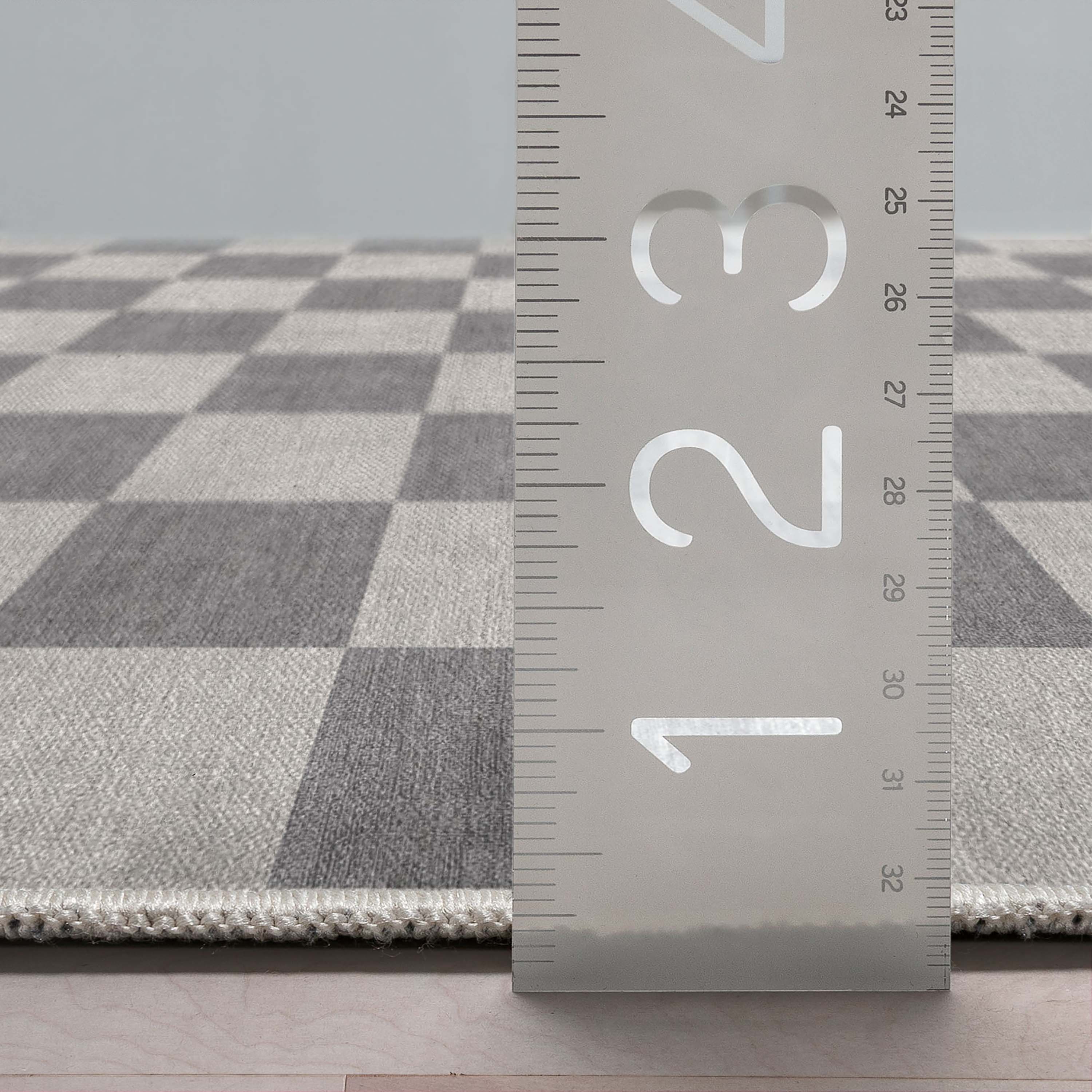 Quadratischer Flachgewebe-Teppich mit modernen geometrischen Boxen