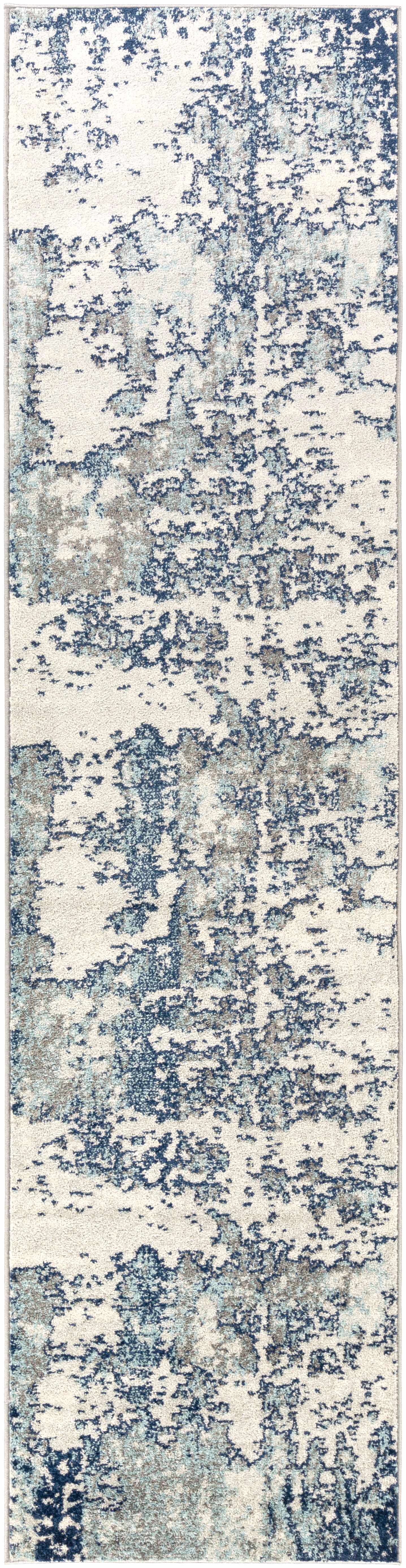Teppich &bdquo;Beverly&ldquo; in abstraktem Blau