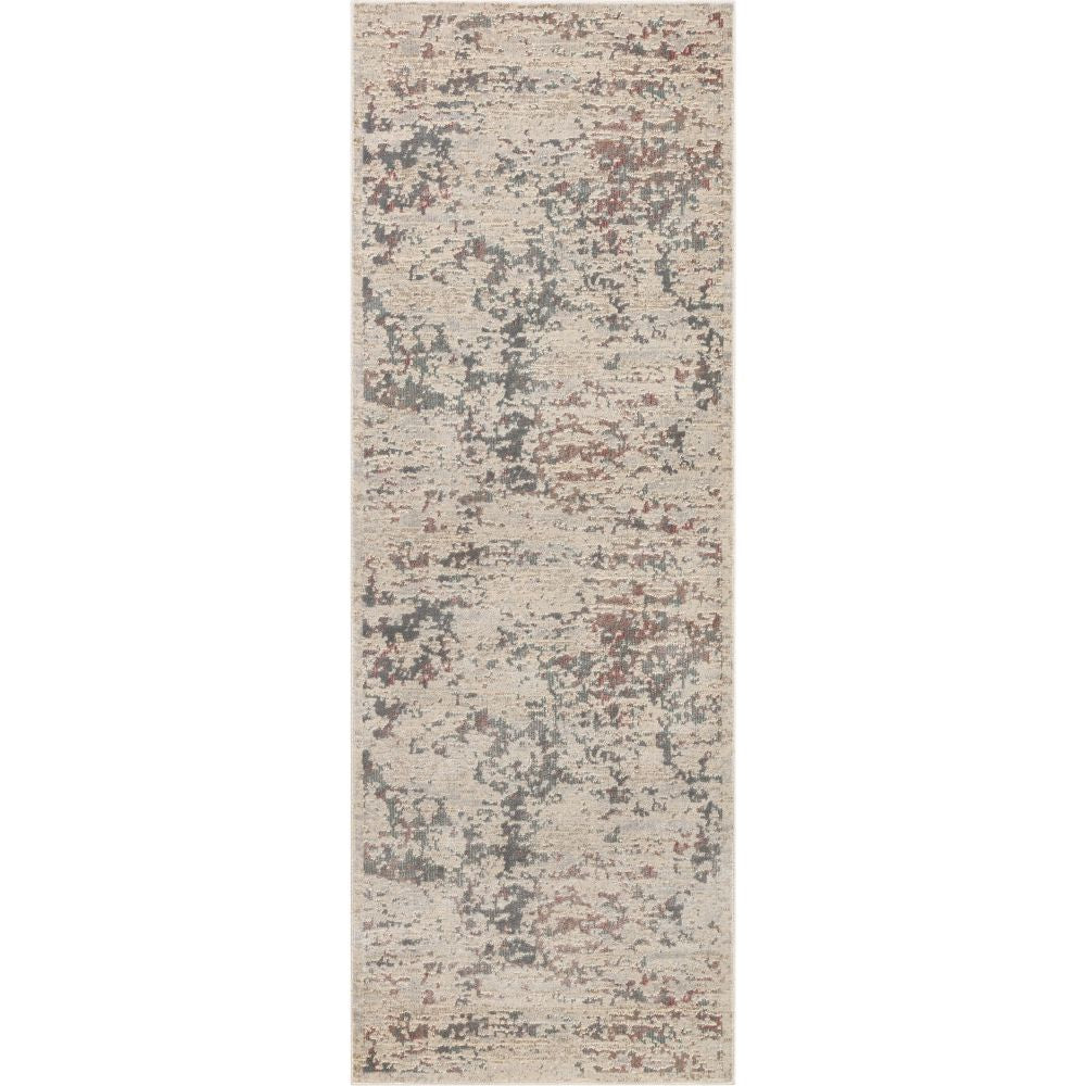 Beigefarbener Vintage-Global-Abstrakter Teppich Bowen