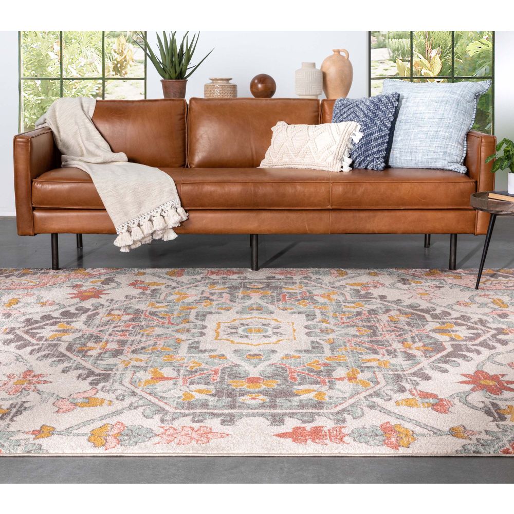 Gwendolyn Blush B&ouml;hmischer orientalischer Medaillon-Teppich