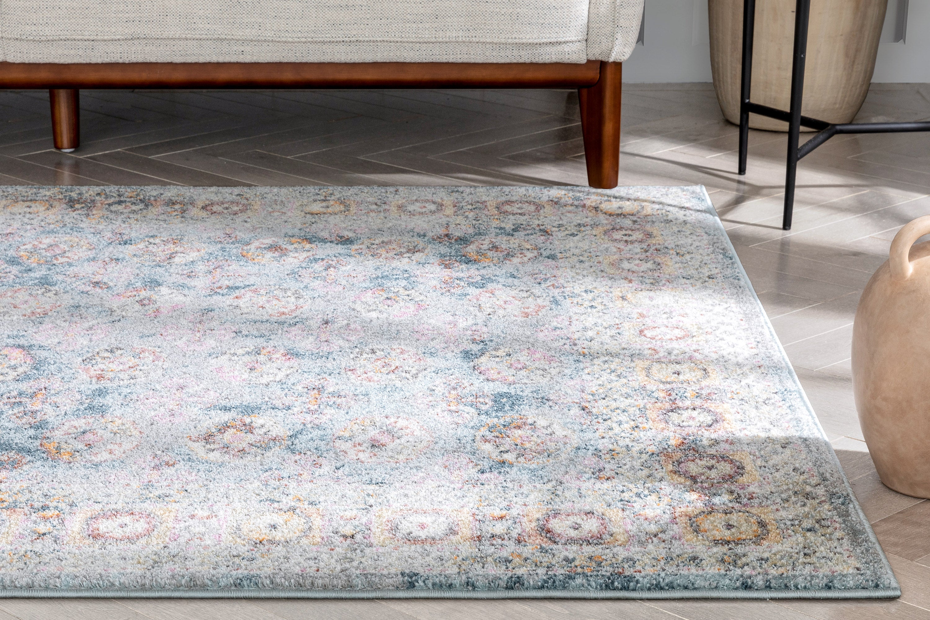 Matlock B&ouml;hmischer eklektischer persischer blauer Teppich