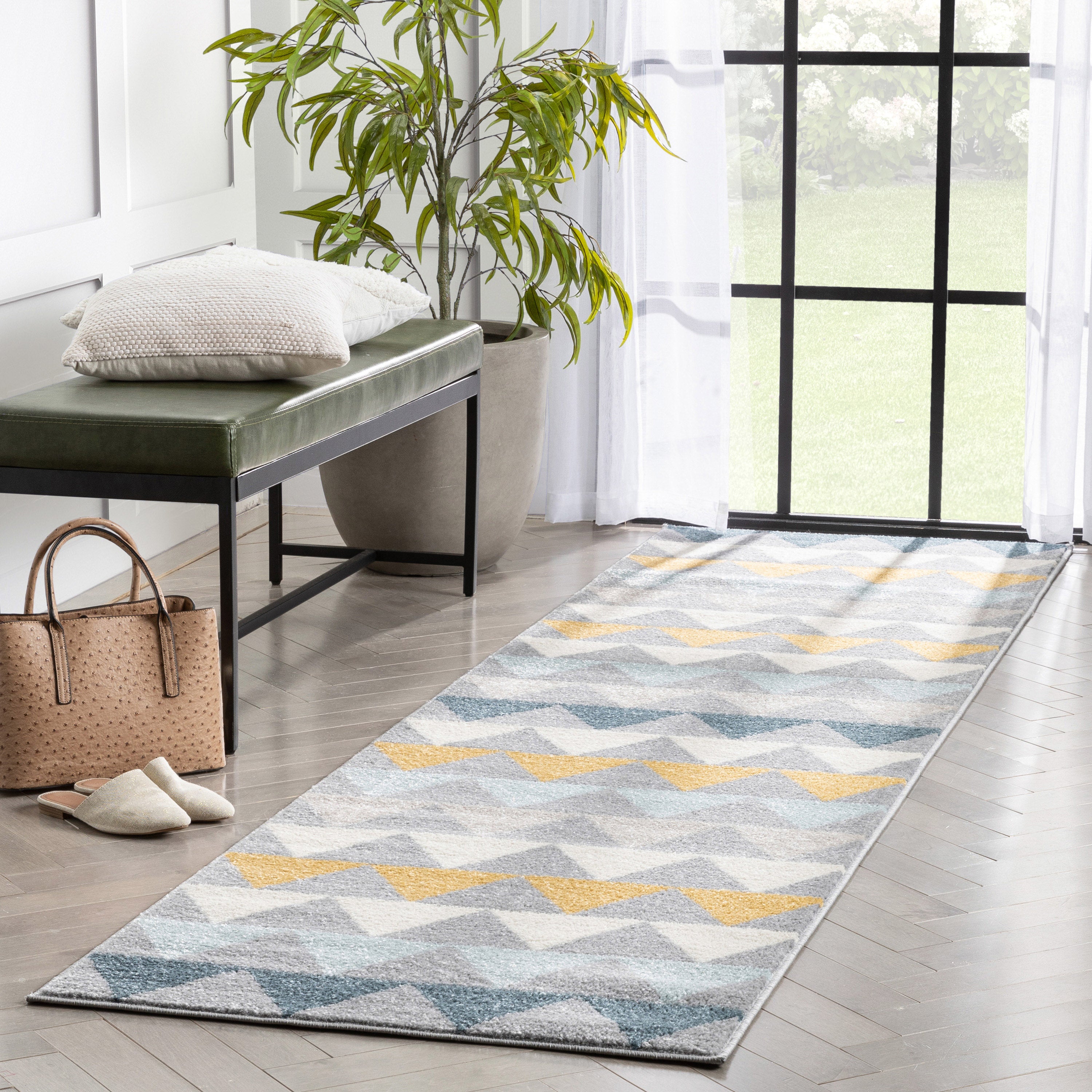 Nova Grey Moderner skandinavischer Teppich