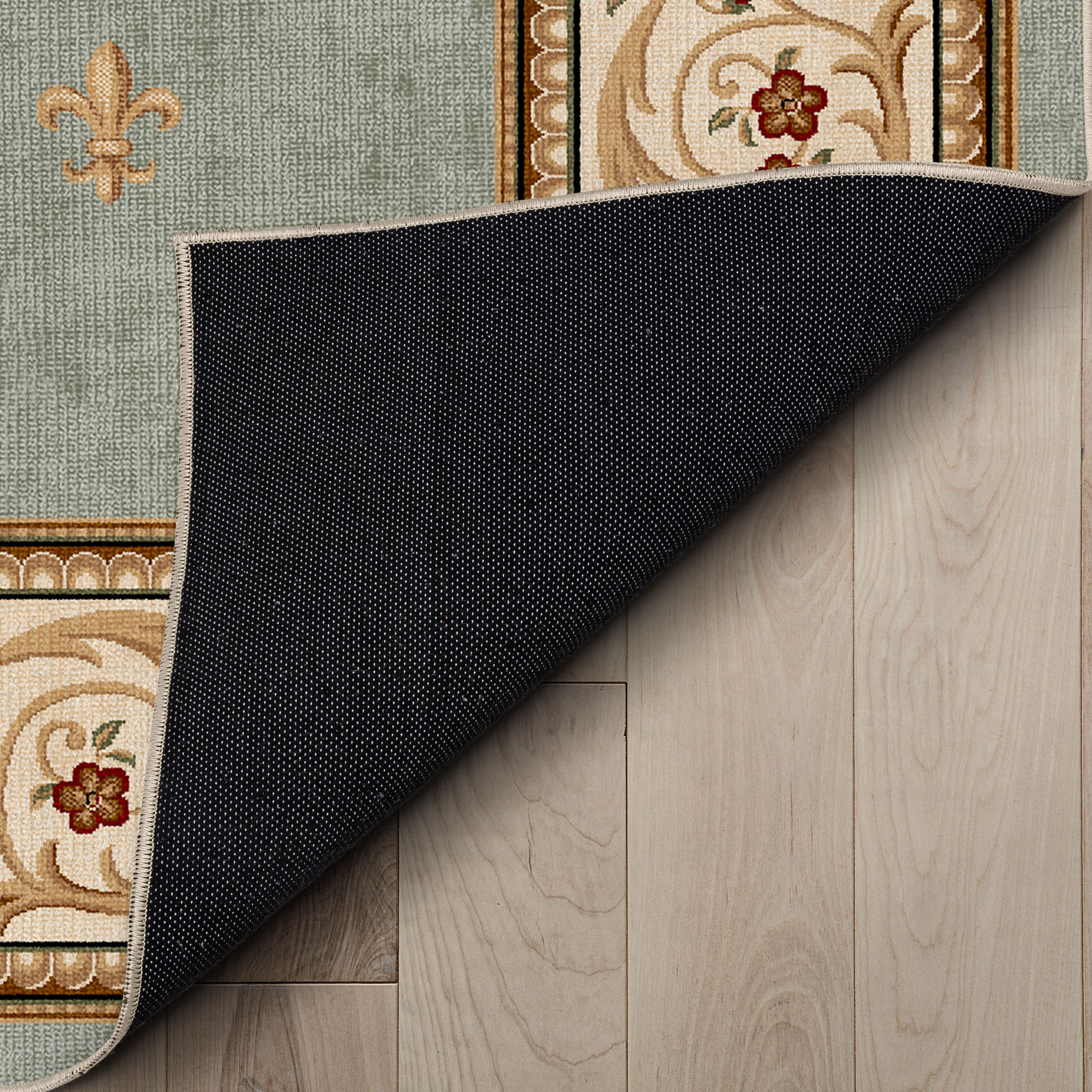 L&auml;ufer in individueller Gr&ouml;&szlig;e, Fleur De Lis, traditionelles Blau, w&auml;hlen Sie Ihre Breite x w&auml;hlen Sie Ihre L&auml;nge. Flurl&auml;ufer-Teppich