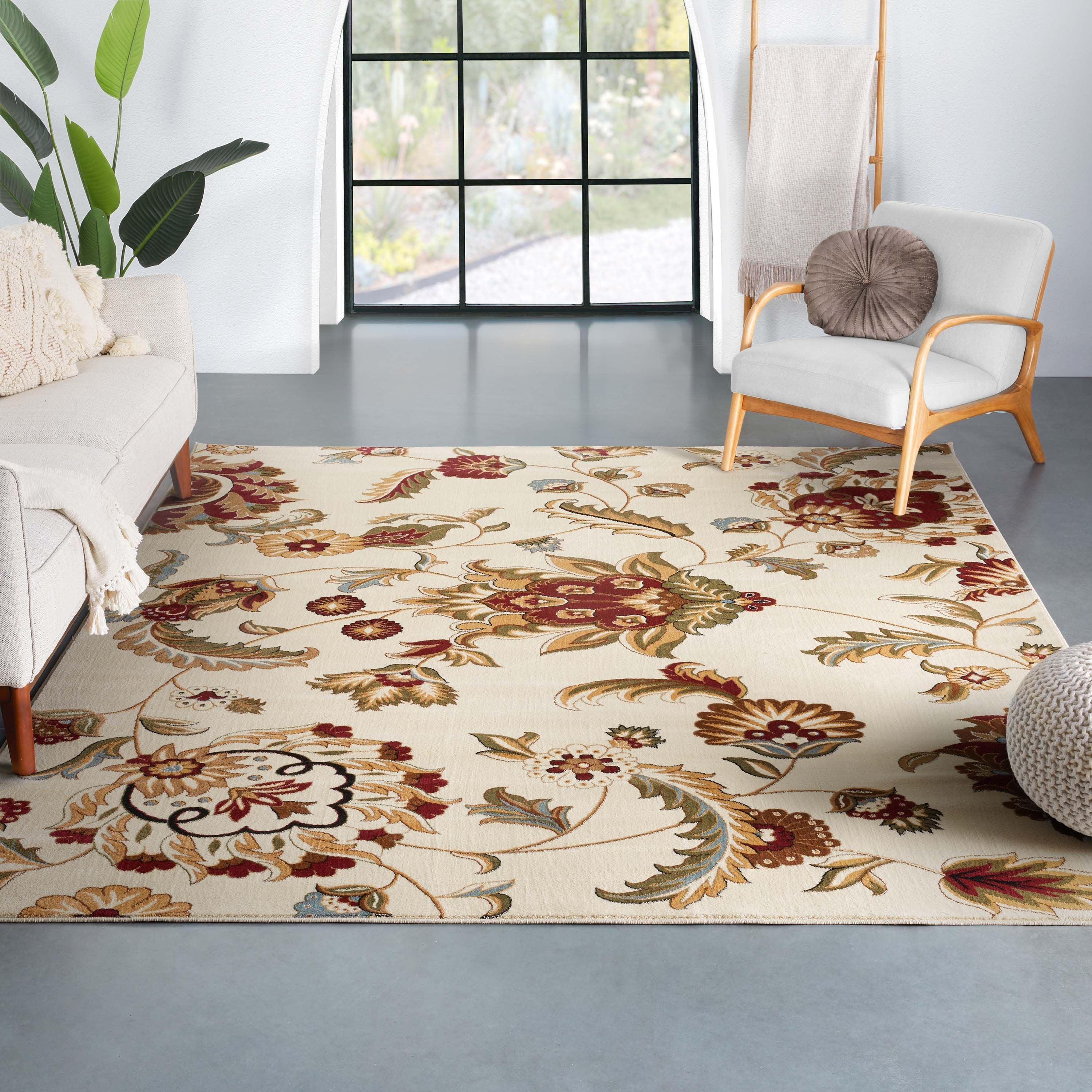 Ashley Orientalischer Elfenbein-Orientalteppich