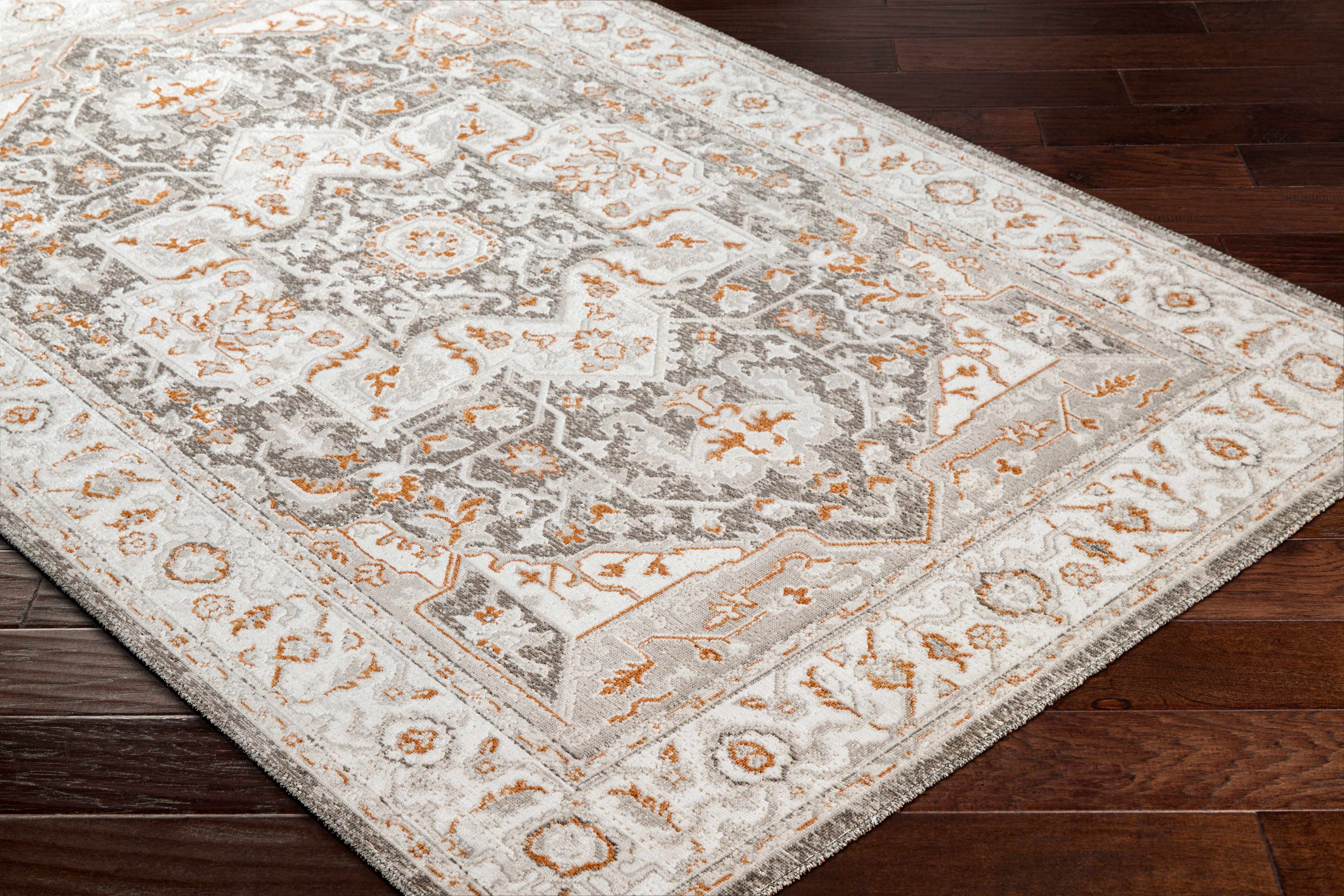 Waschbarer Roho-Teppich in Beige und Rost &ndash; Ausverkauf