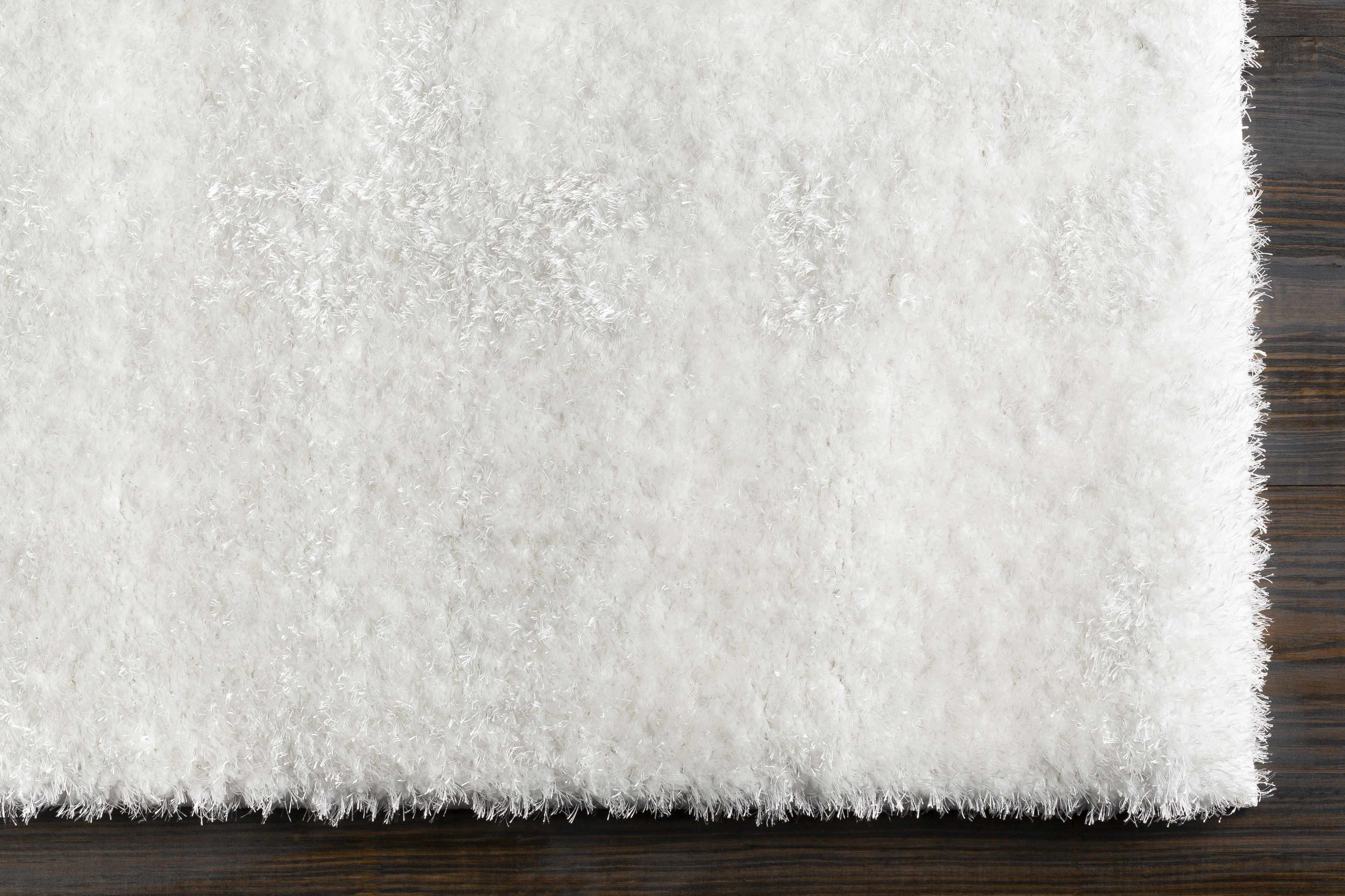 Piedmont-Teppich aus massivem wei&szlig;em Pl&uuml;sch &ndash; Ausverkauf