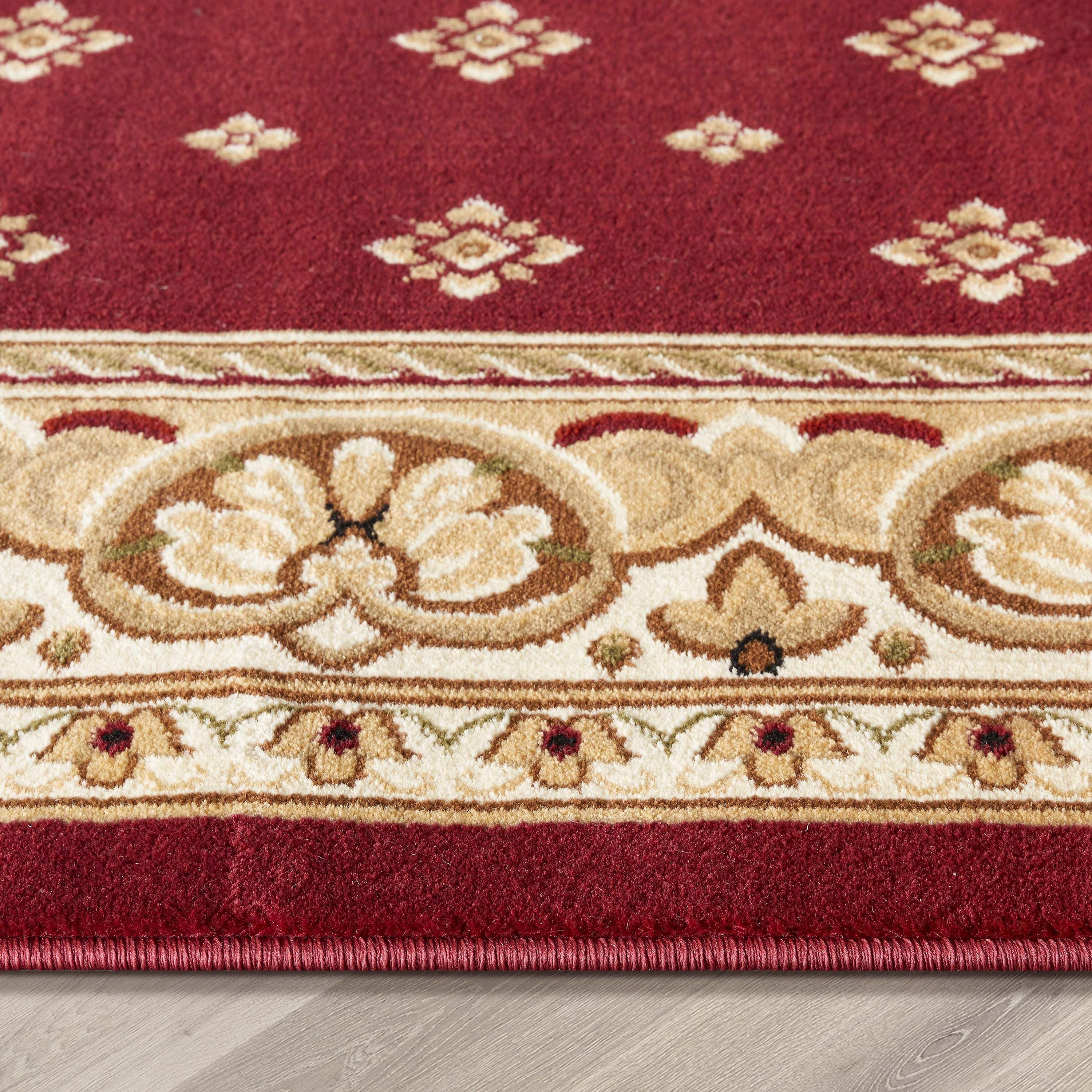 Traditioneller Teppich Hudson Terrace in Rot