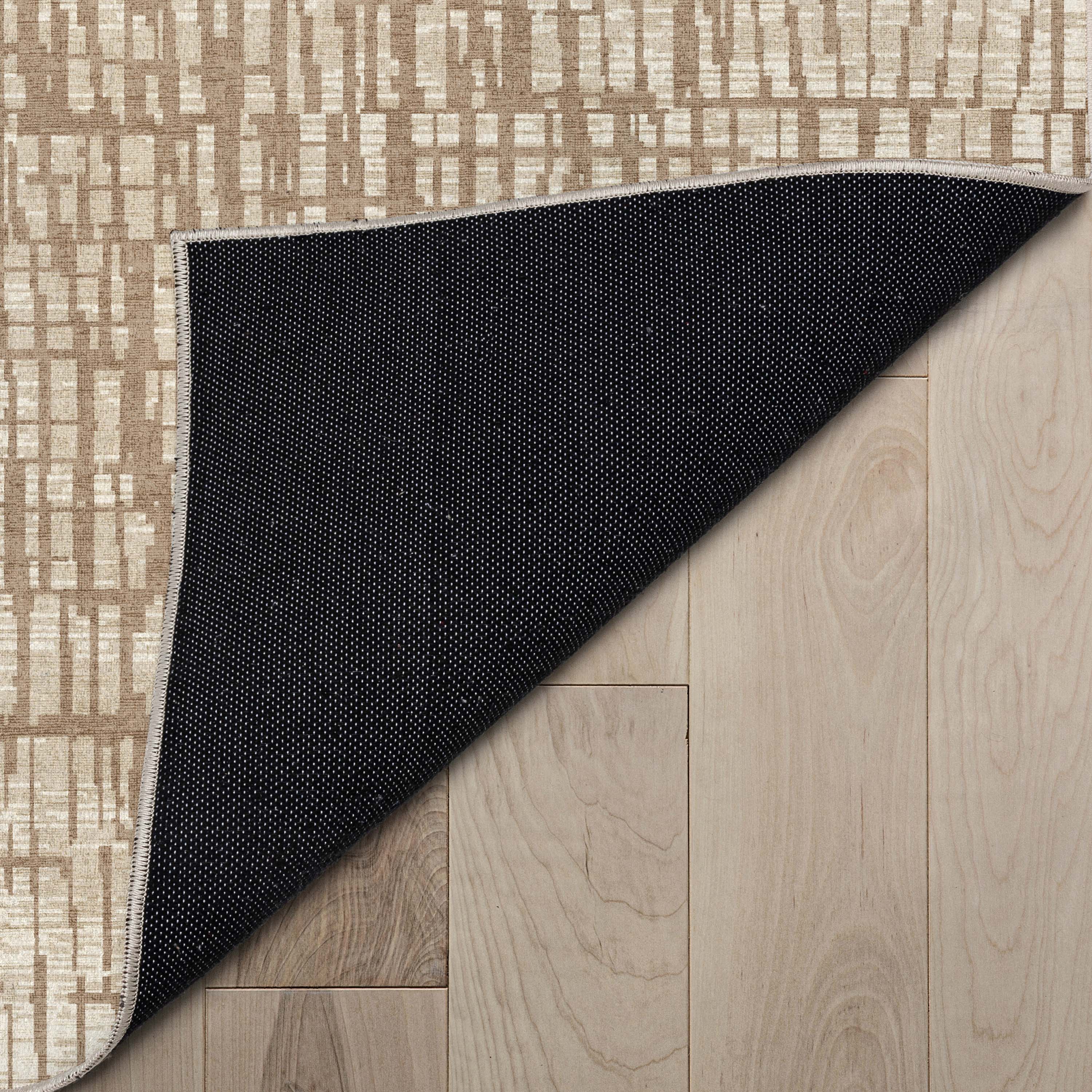 Abstrakter geometrischer Flachgewebe-Teppich &bdquo;Nightscape&ldquo;.