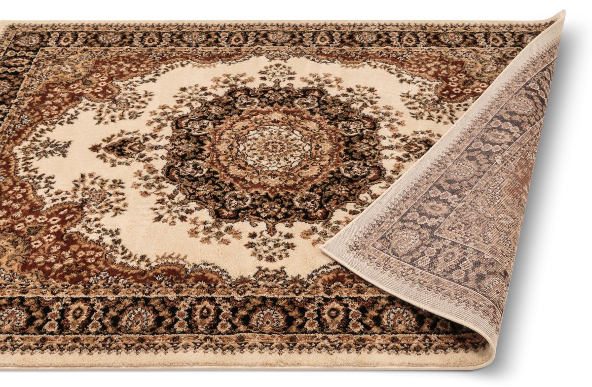 Traditioneller Mahal-Teppich aus Elfenbein