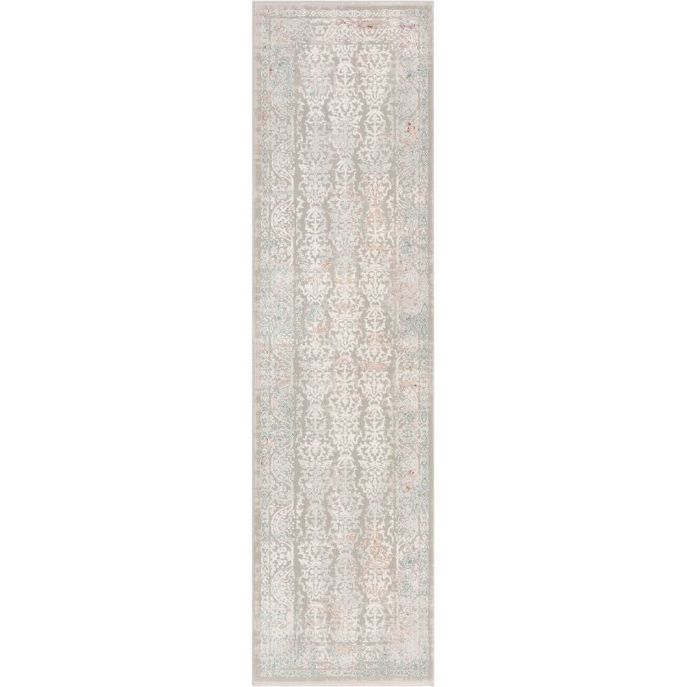 Grace Grey Vintage Perser-Orientalischer Hoch-Tief-Teppich