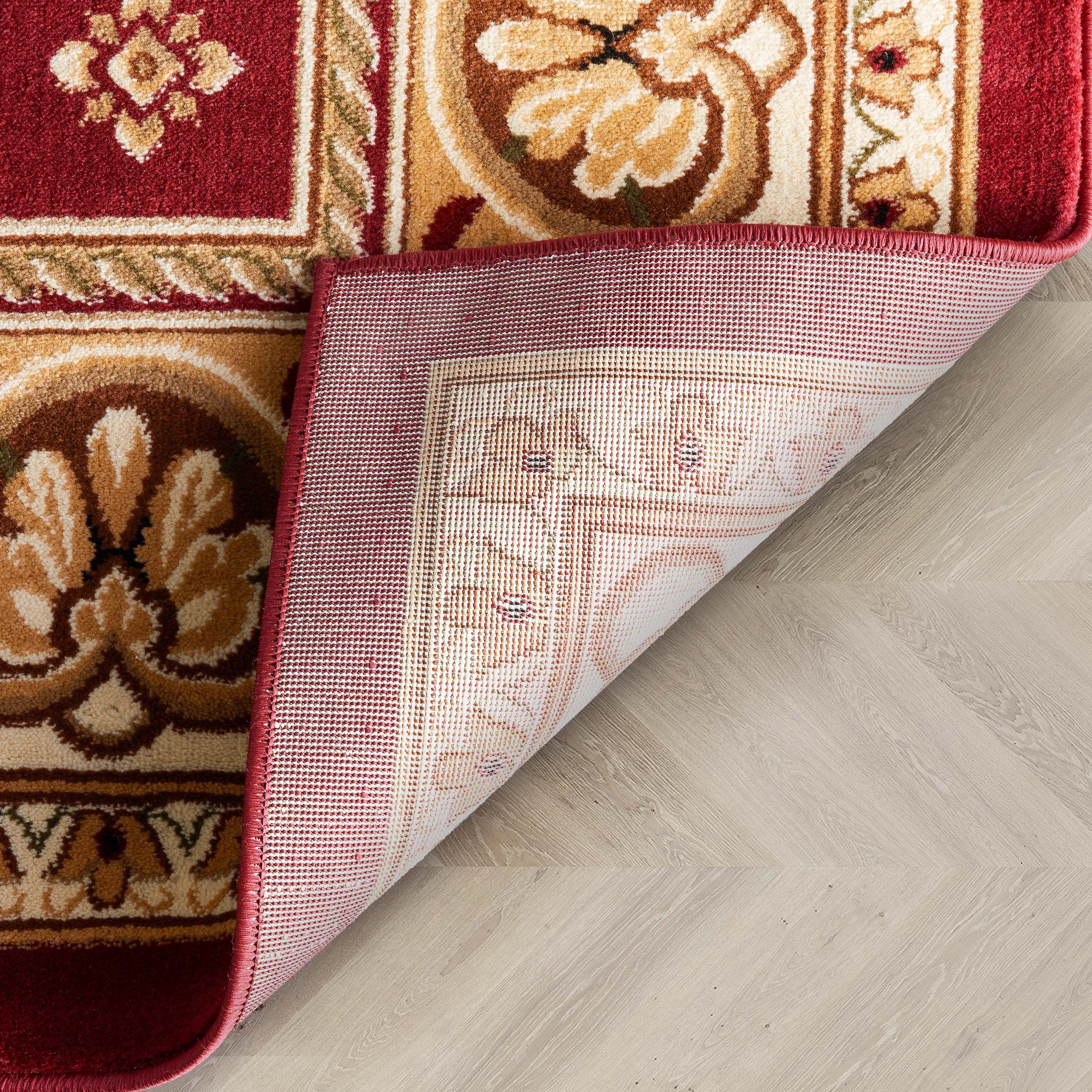 Traditioneller Teppich Hudson Terrace in Rot