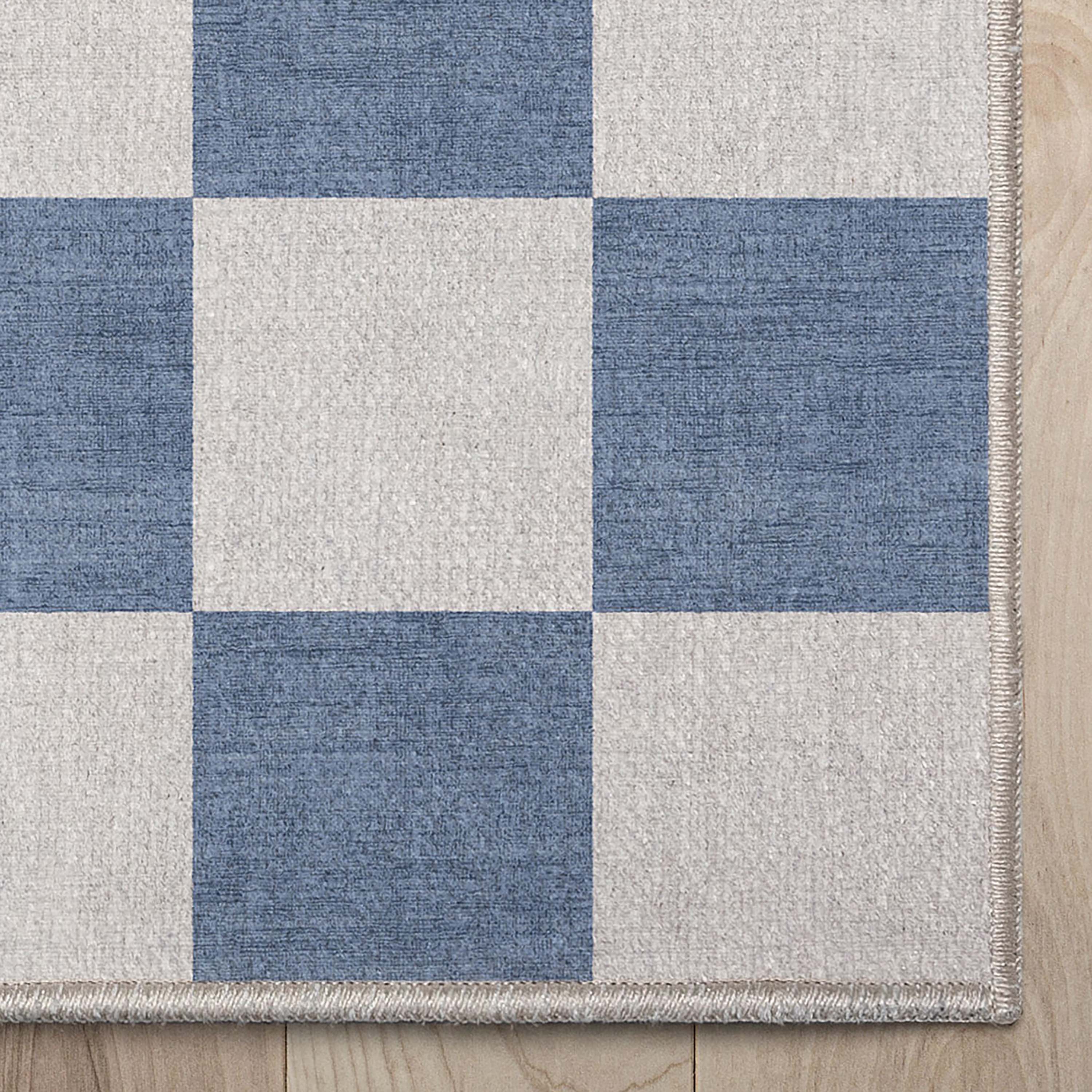 Quadratischer Flachgewebe-Teppich mit modernen geometrischen Boxen