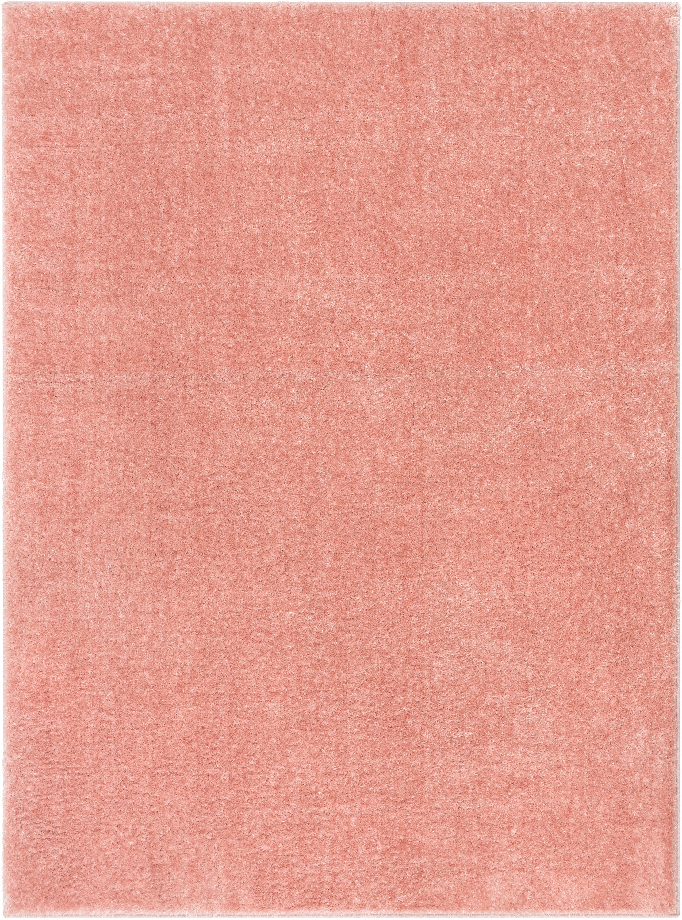 Chroma Glam Solider, ultraweicher Shag-Teppich in Hellrosa mit mehreren Texturen und schimmerndem Flor