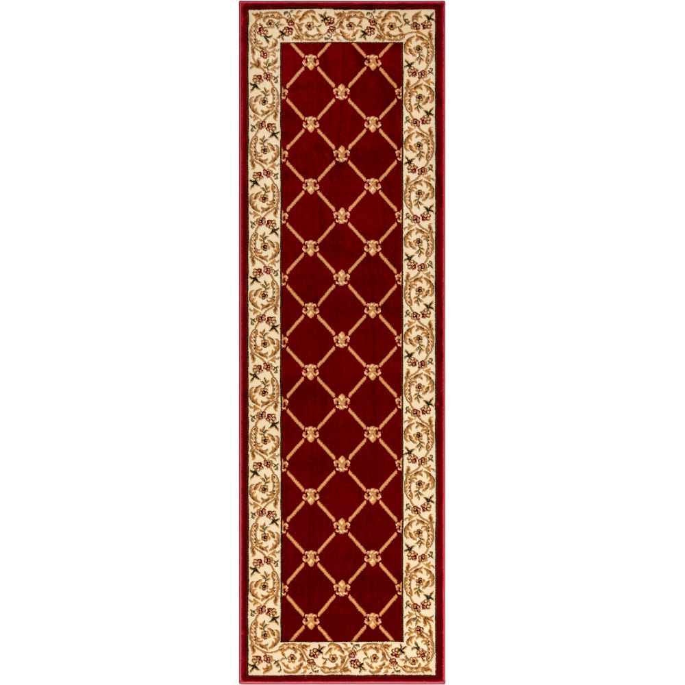 Fleur De Lis Roter formeller Teppich
