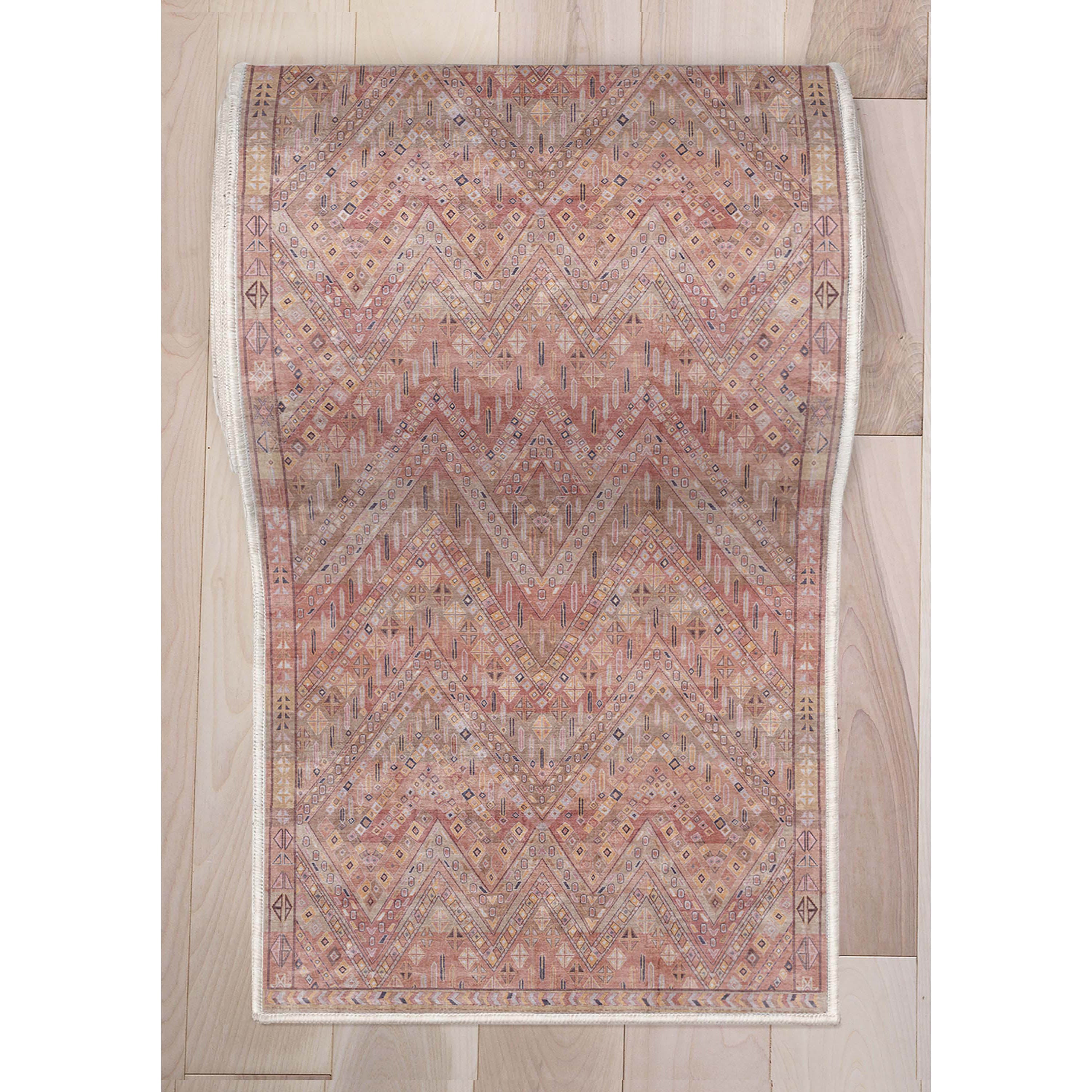 Benutzerdefinierte Gr&ouml;&szlig;e L&auml;ufer Anya Vintage Tribal Rot W&auml;hlen Sie Ihre Breite x W&auml;hlen Sie Ihre L&auml;nge Flurl&auml;ufer-Teppich
