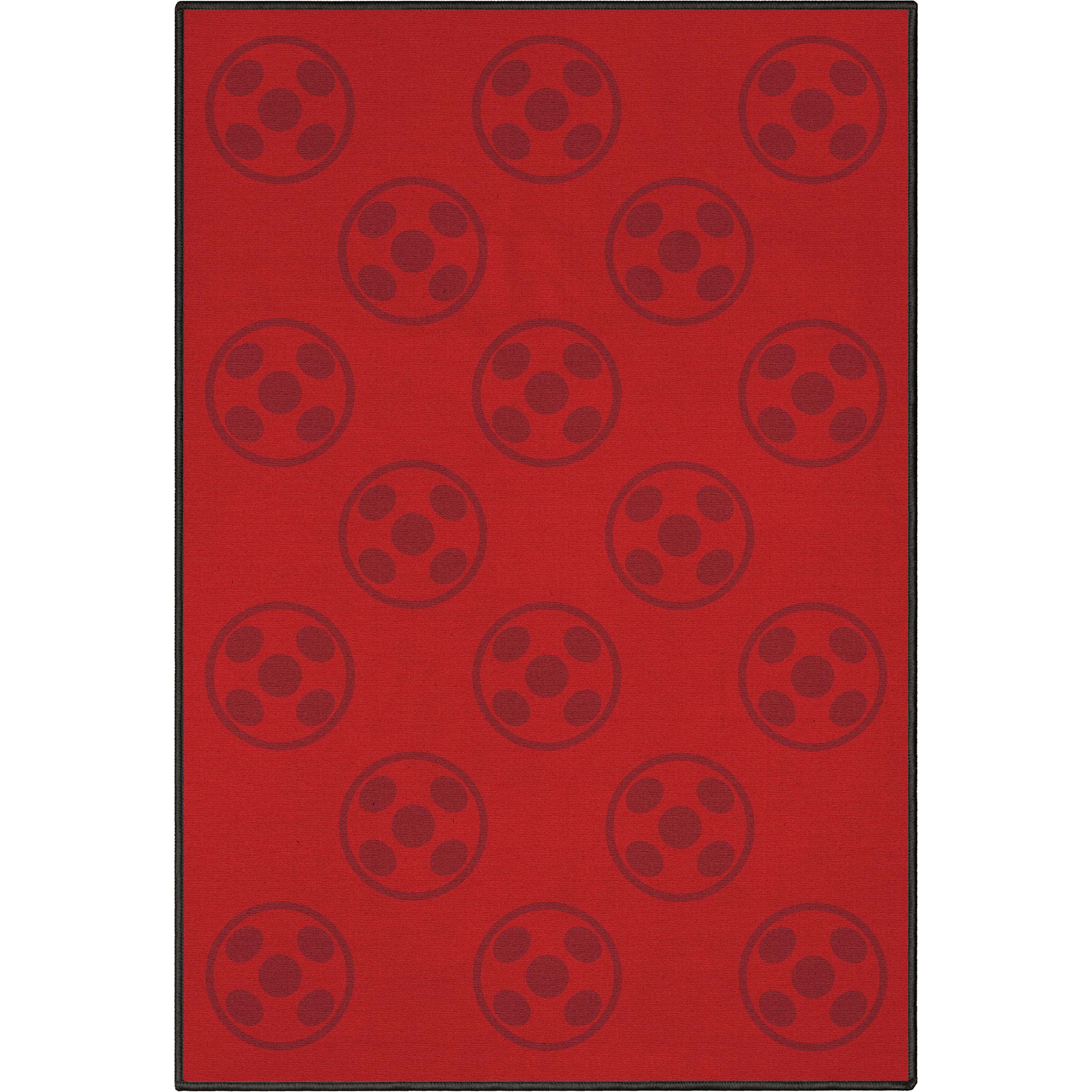 Miraculous Ladybug gro&szlig;er Marienk&auml;fer-Teppich in Rot
