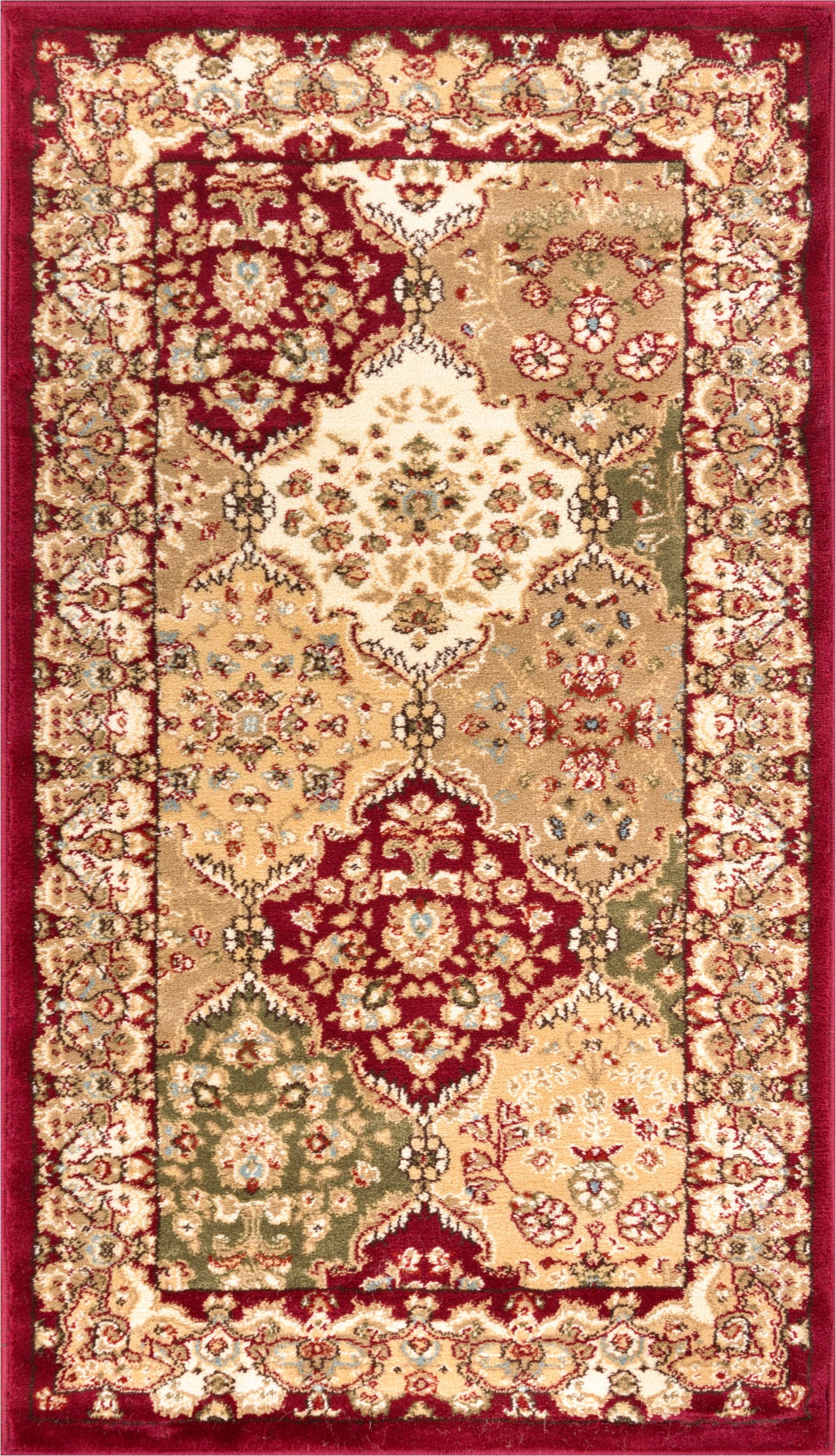 Traditioneller roter Mina-Khani-Teppich