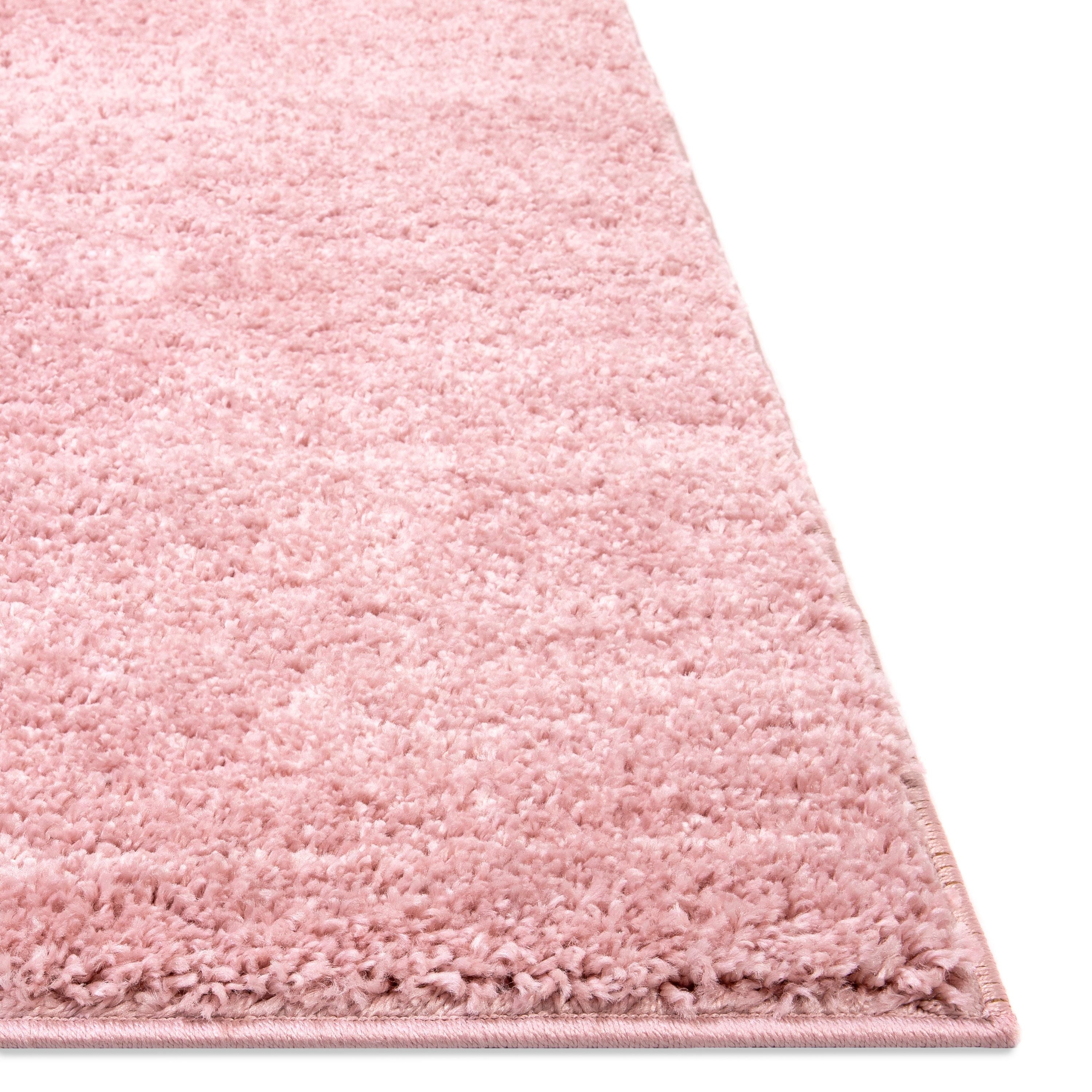 Shag-Teppich Piper in Solid Pink