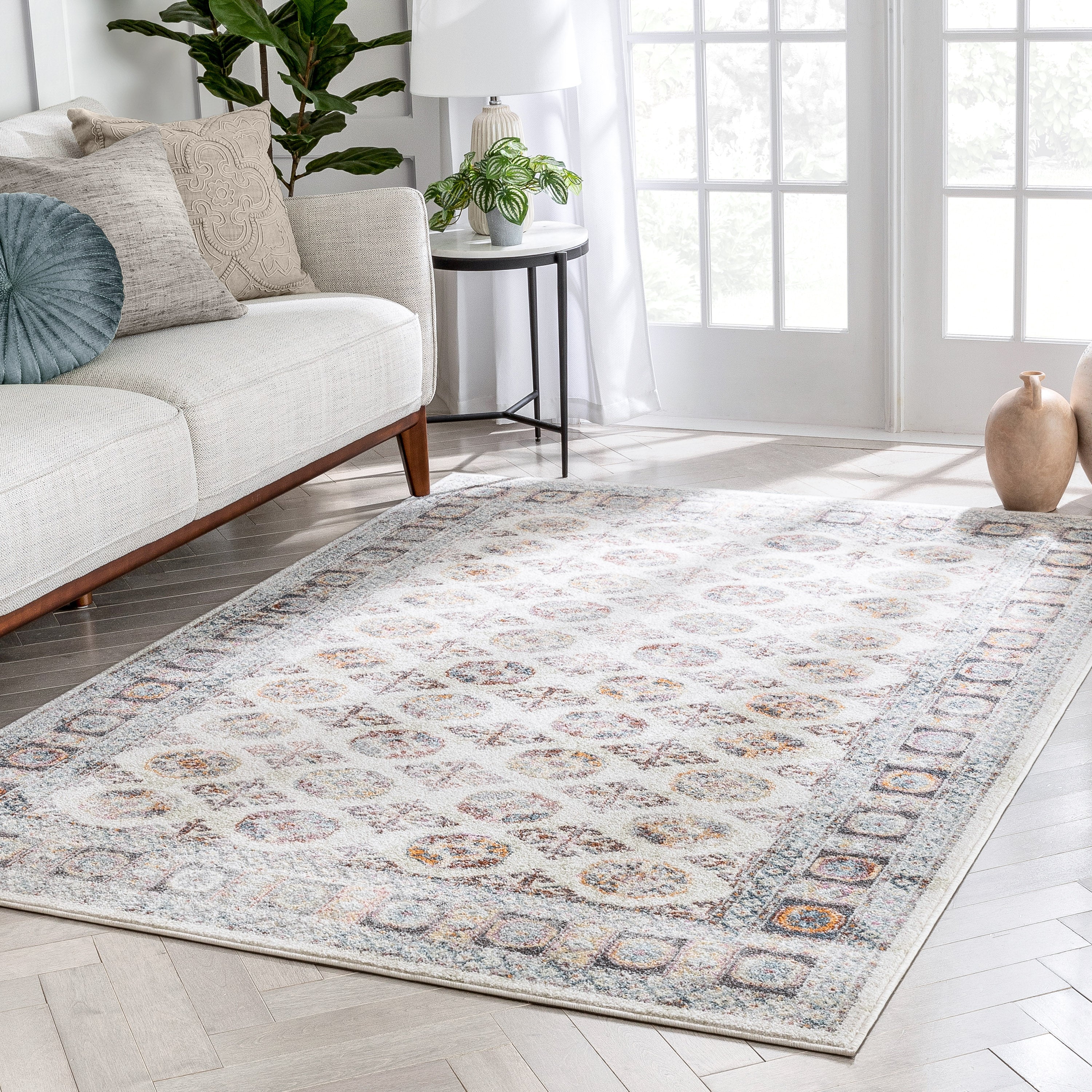 Matlock Bohemian Eclectic Perserteppich in Beige