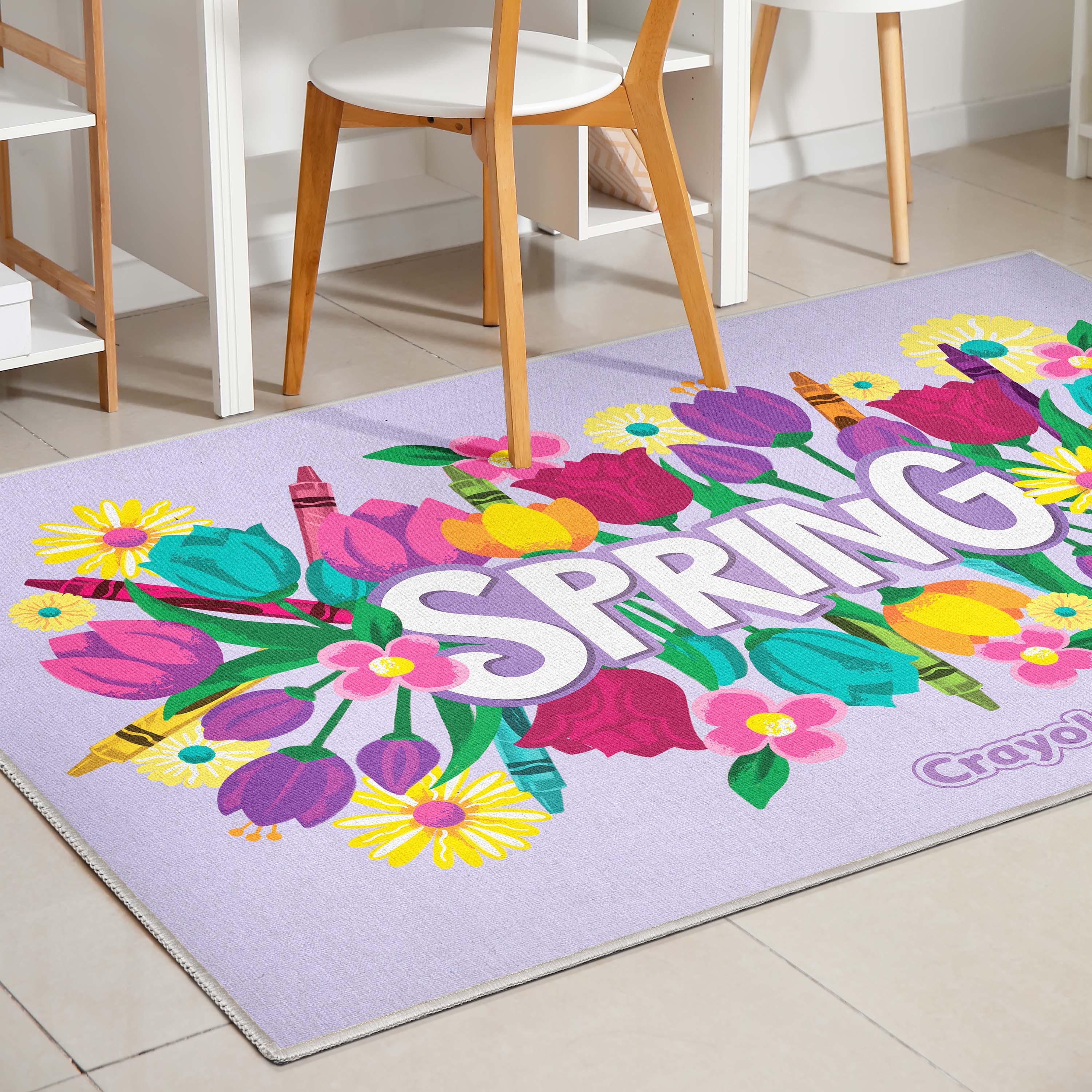 Fr&uuml;hlingslila Teppich
