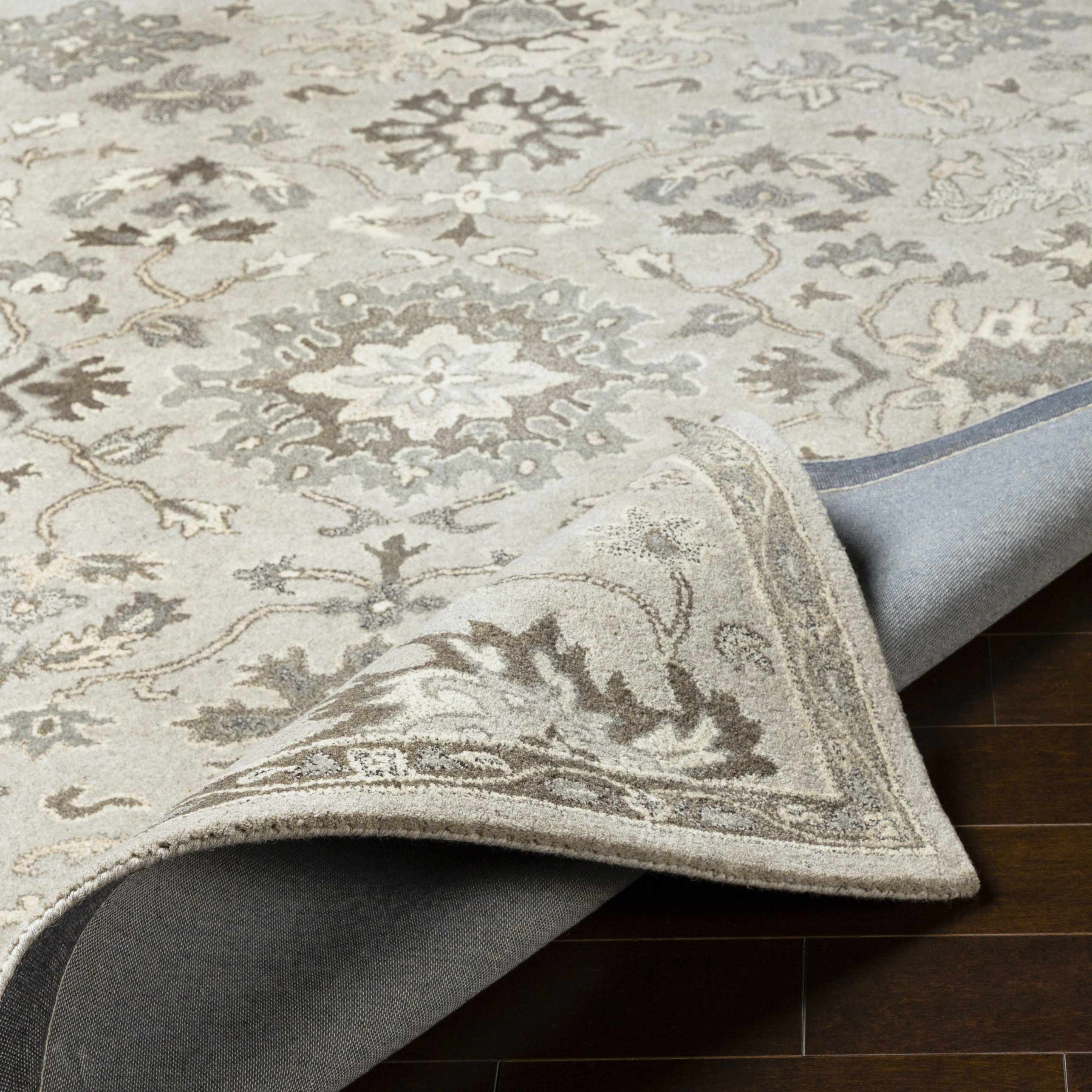 Willimantic Beige Teppich aus dicker Wolle