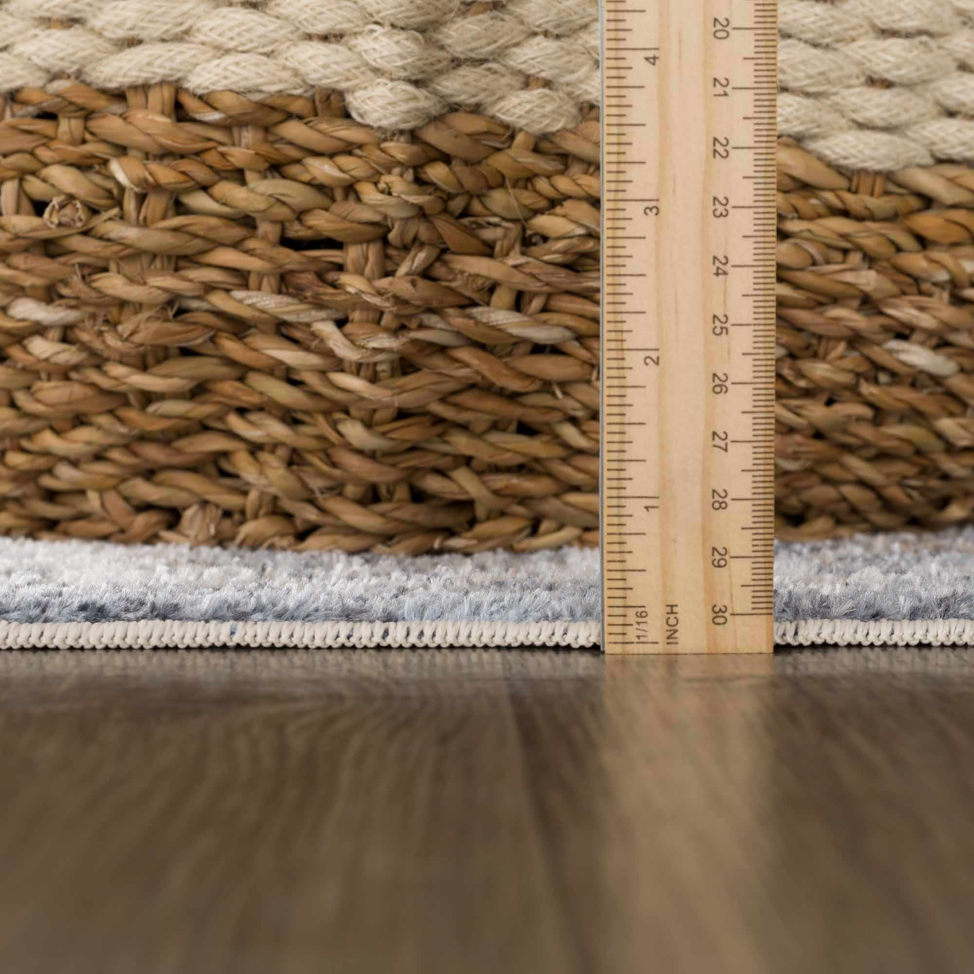 Waschbarer Teppich in Aurumblau