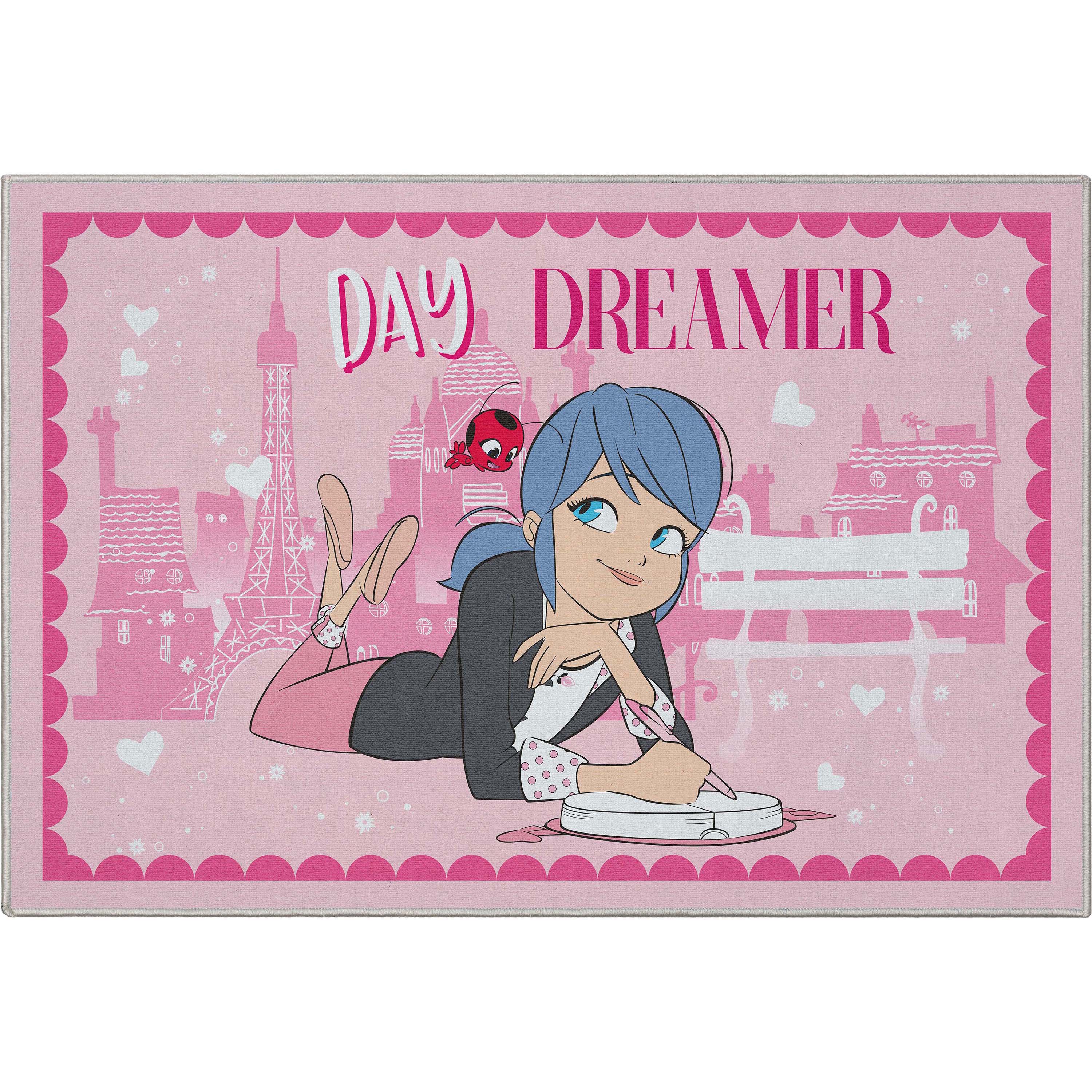 Miraculous Ladybug Day Dreamer Teppich in Rosa