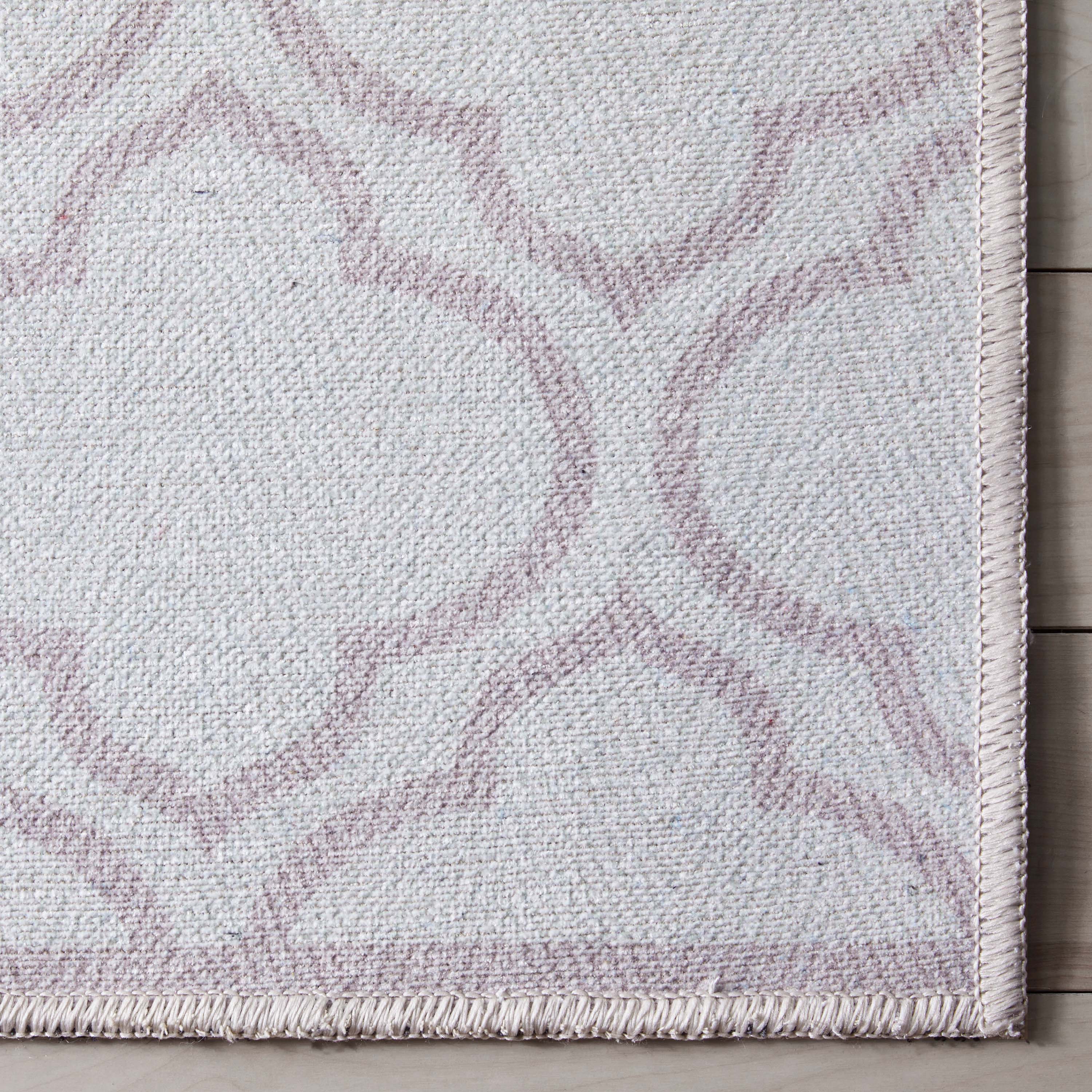 Lattice Marokkanischer Spalier-Teppich aus Elfenbein mit Flachgewebe