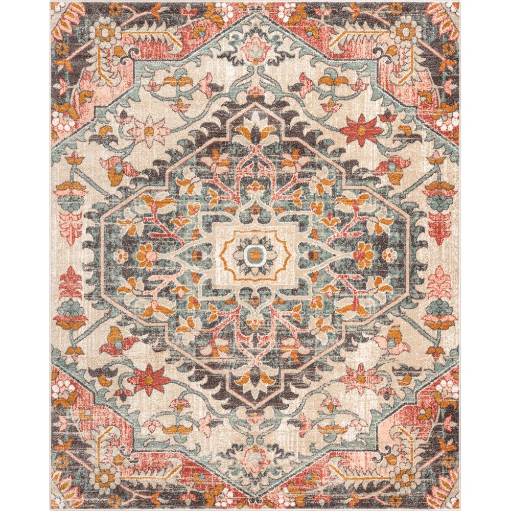 Gwendolyn Blush B&ouml;hmischer orientalischer Medaillon-Teppich