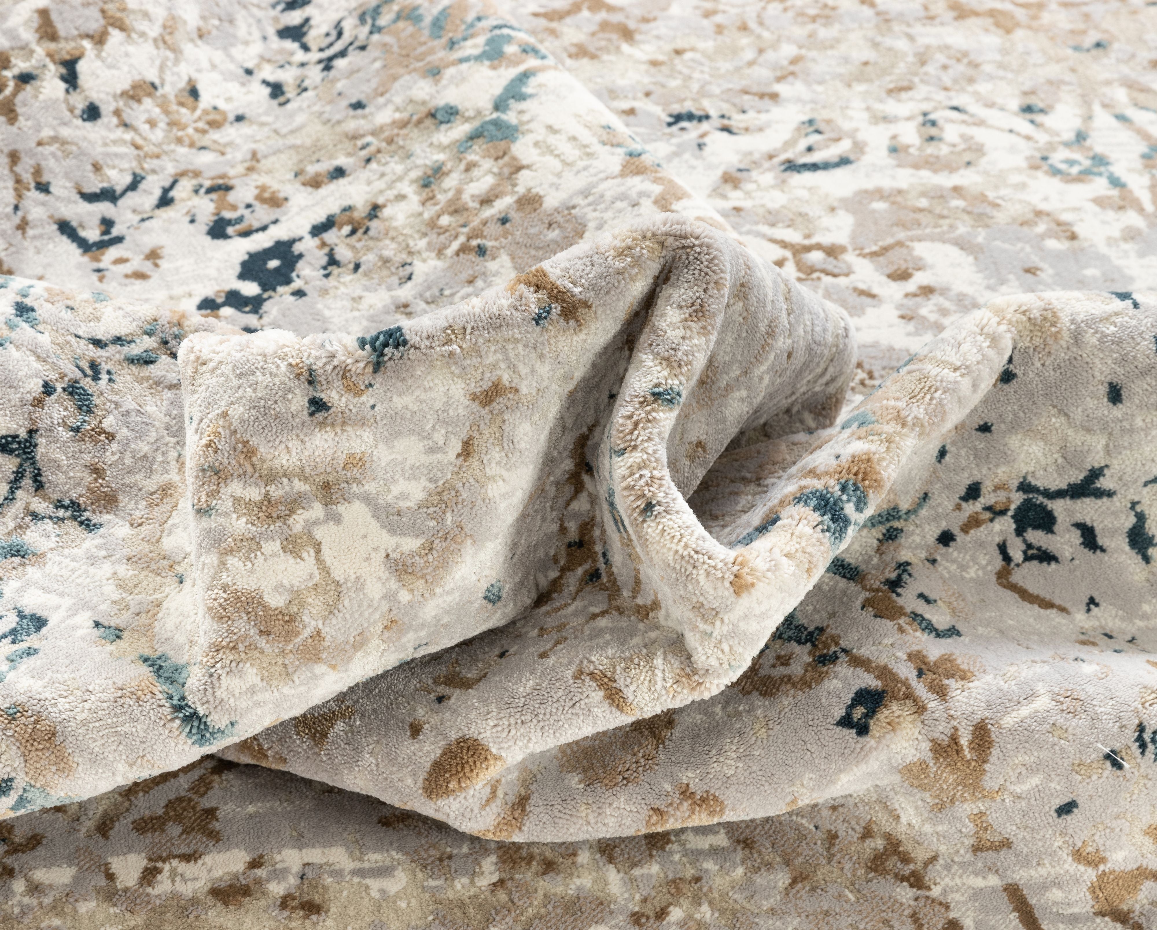 Pia Vintage b&ouml;hmischer blauer Teppich