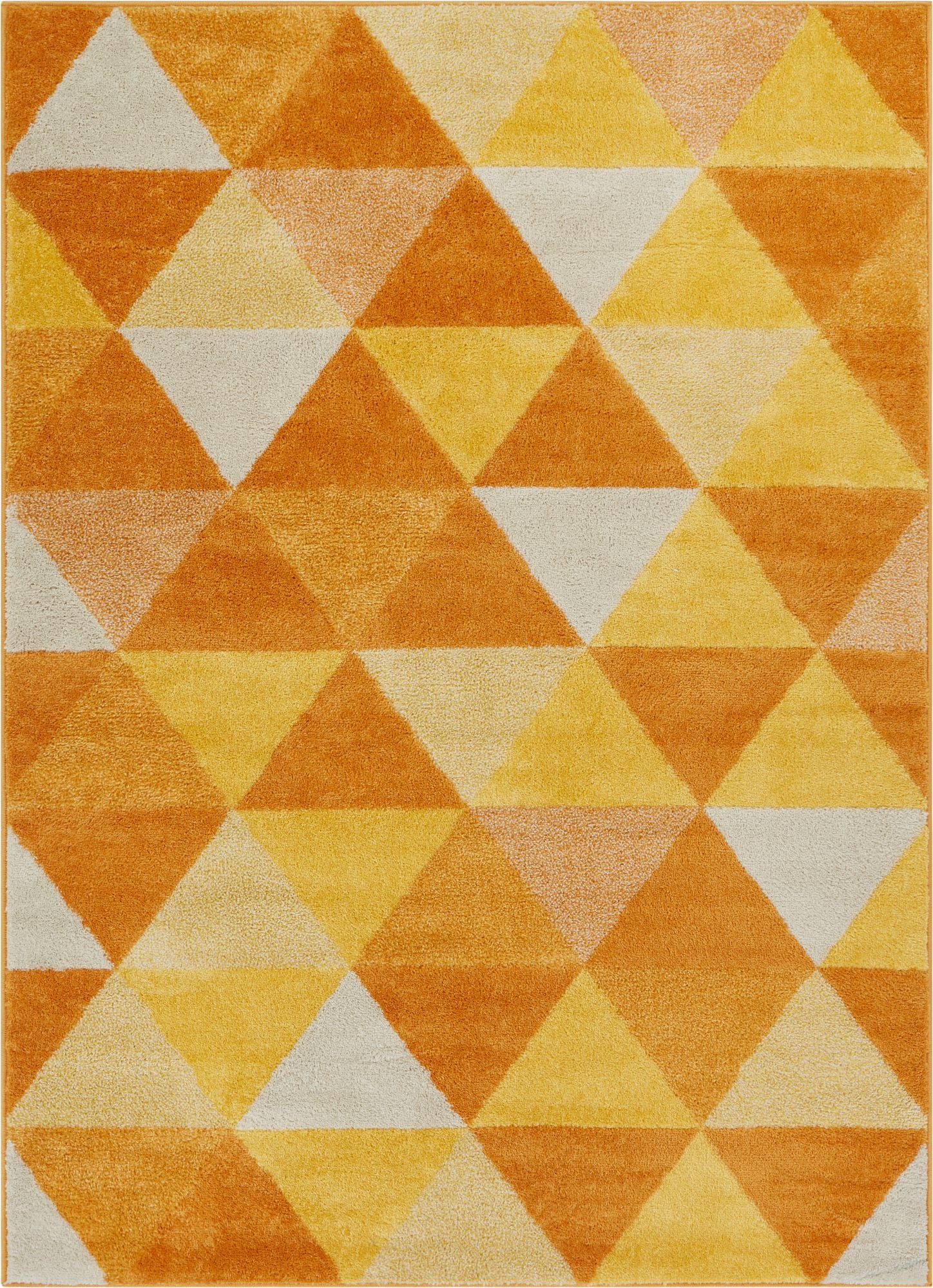 Alvin Orange Moderner geometrischer Teppich