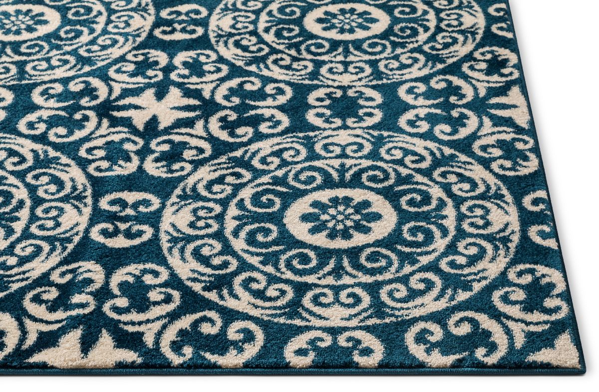 Petra Palatial Marineblauer moderner Teppich