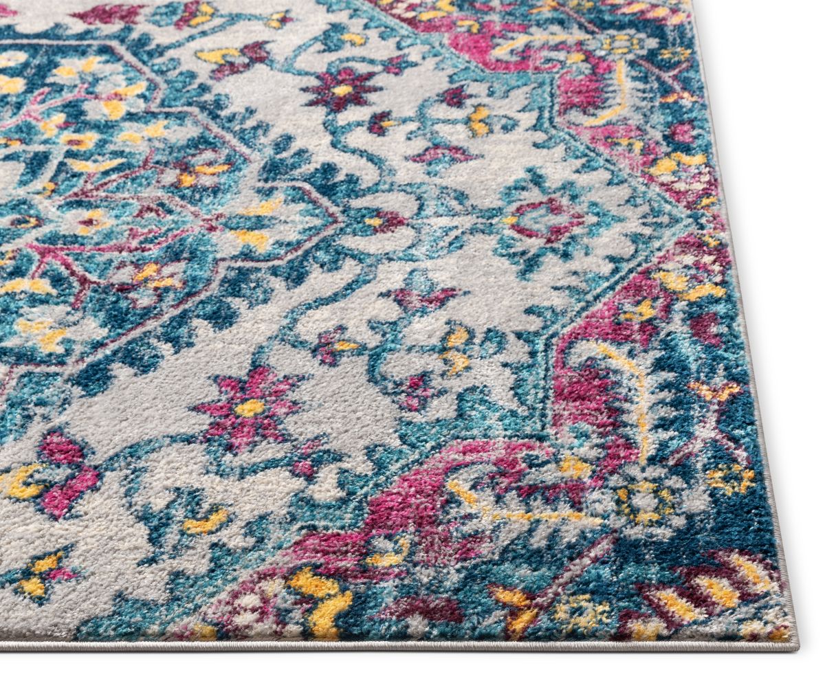 Gwendolyn Multi Bohemian Oriental Medaillon Teppich