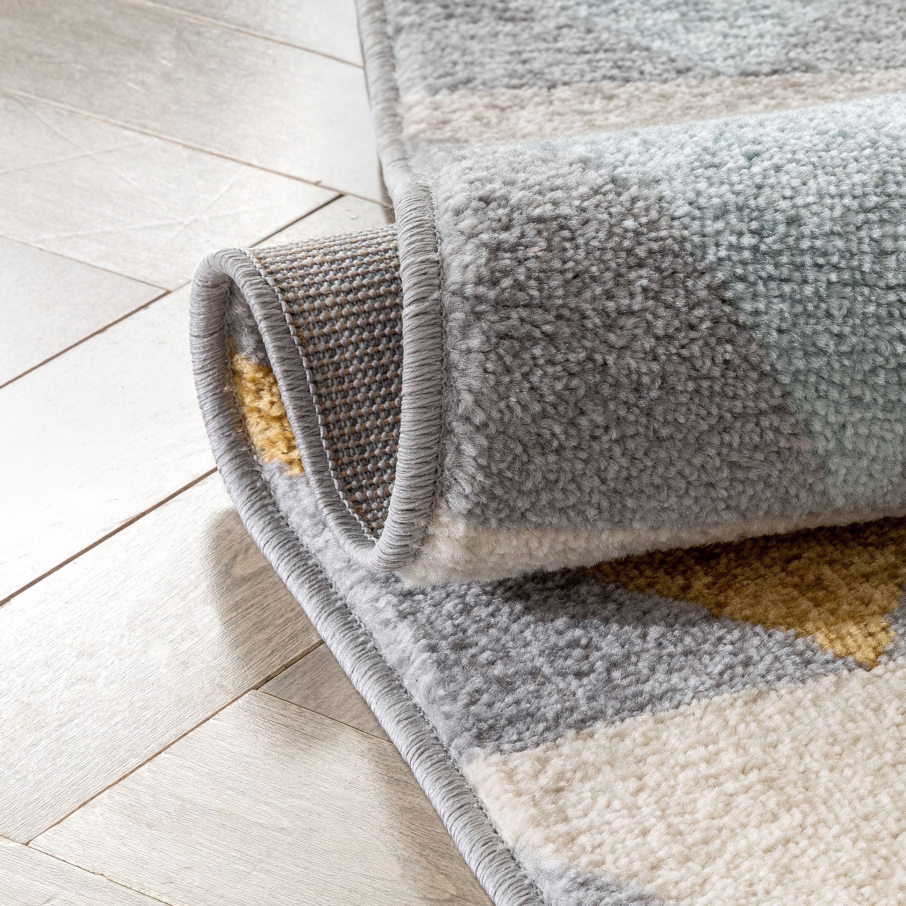 Nova Grey Moderner skandinavischer Teppich